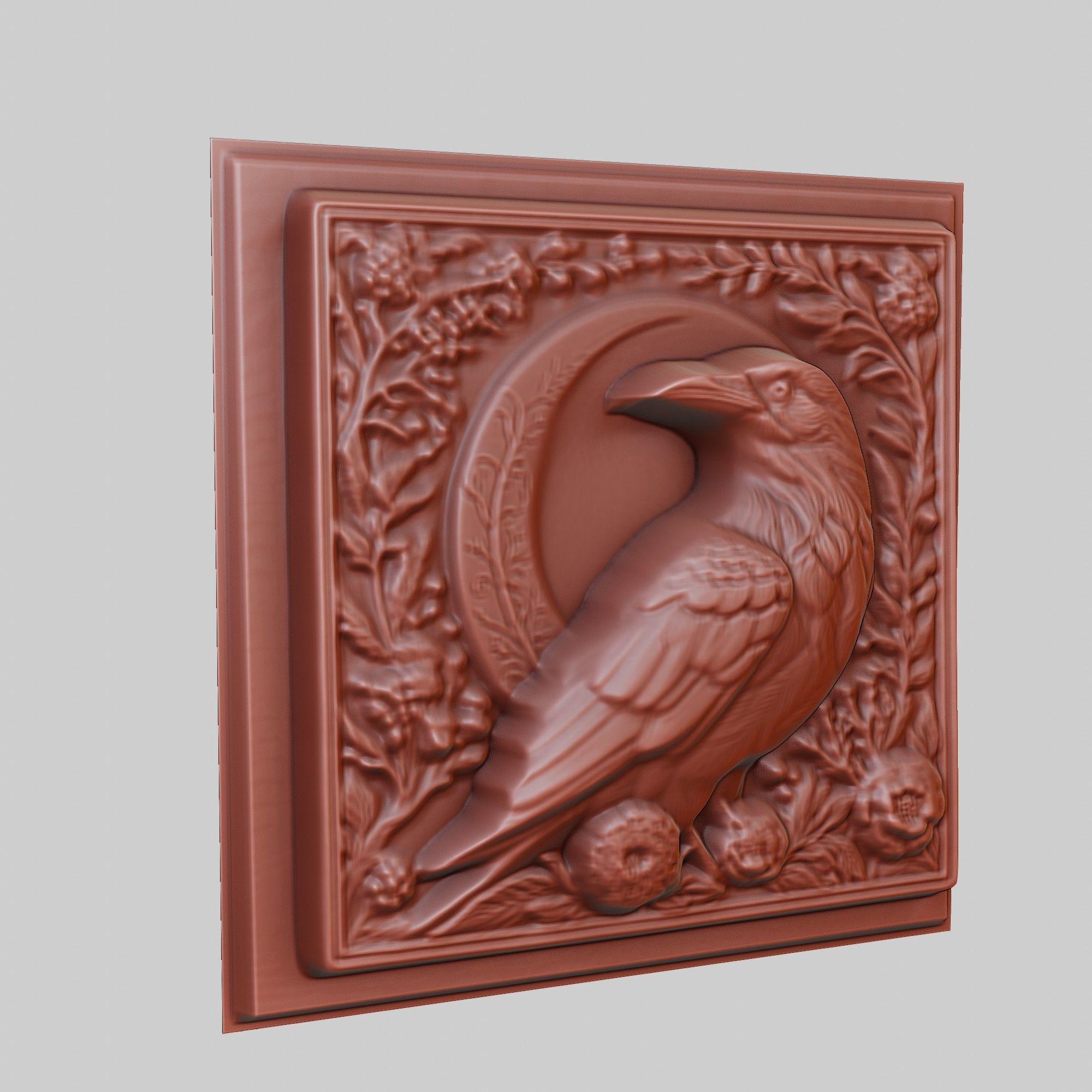 Crow Animal 3D print model_3