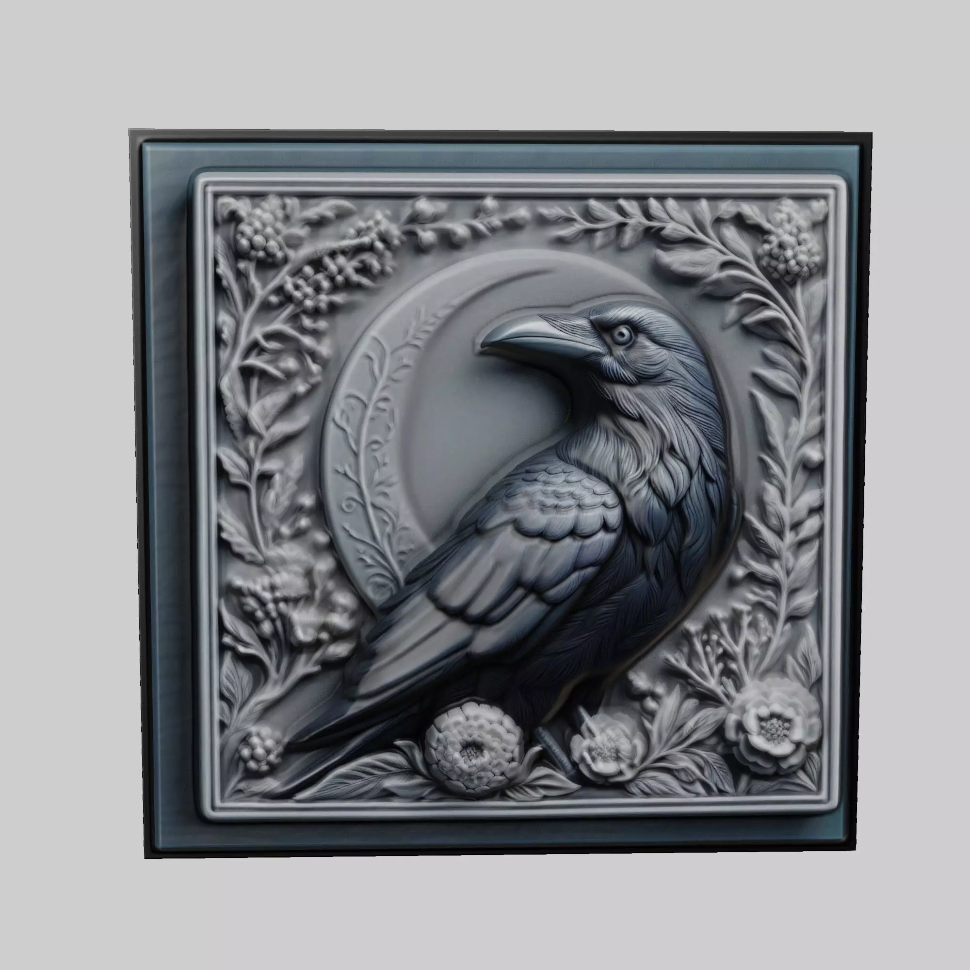 Crow Animal 3D print model_0