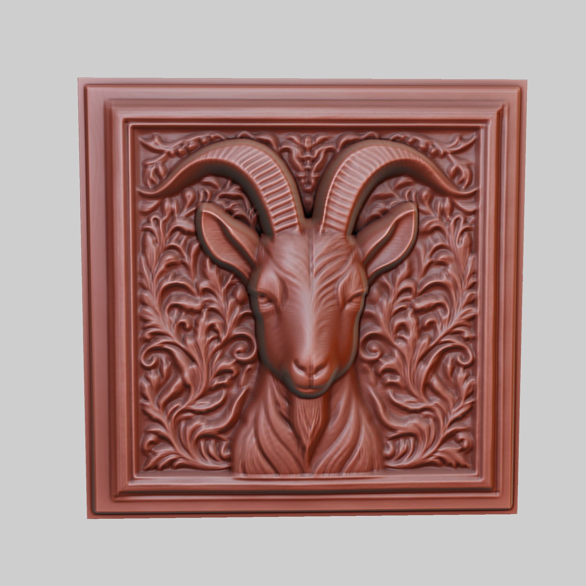 Goat Animal 3D print model_2