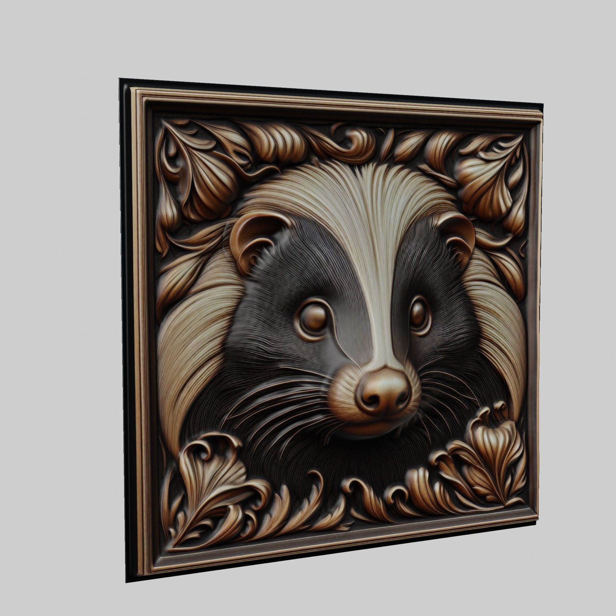 Skunk Animal 3D print model_1