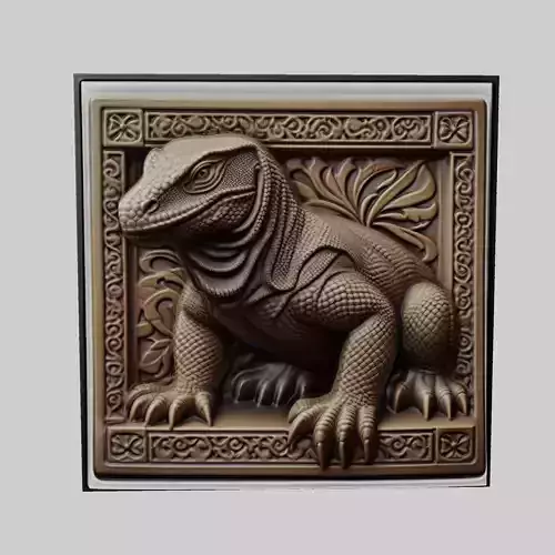 Komodo Dragon Animal 3D print model