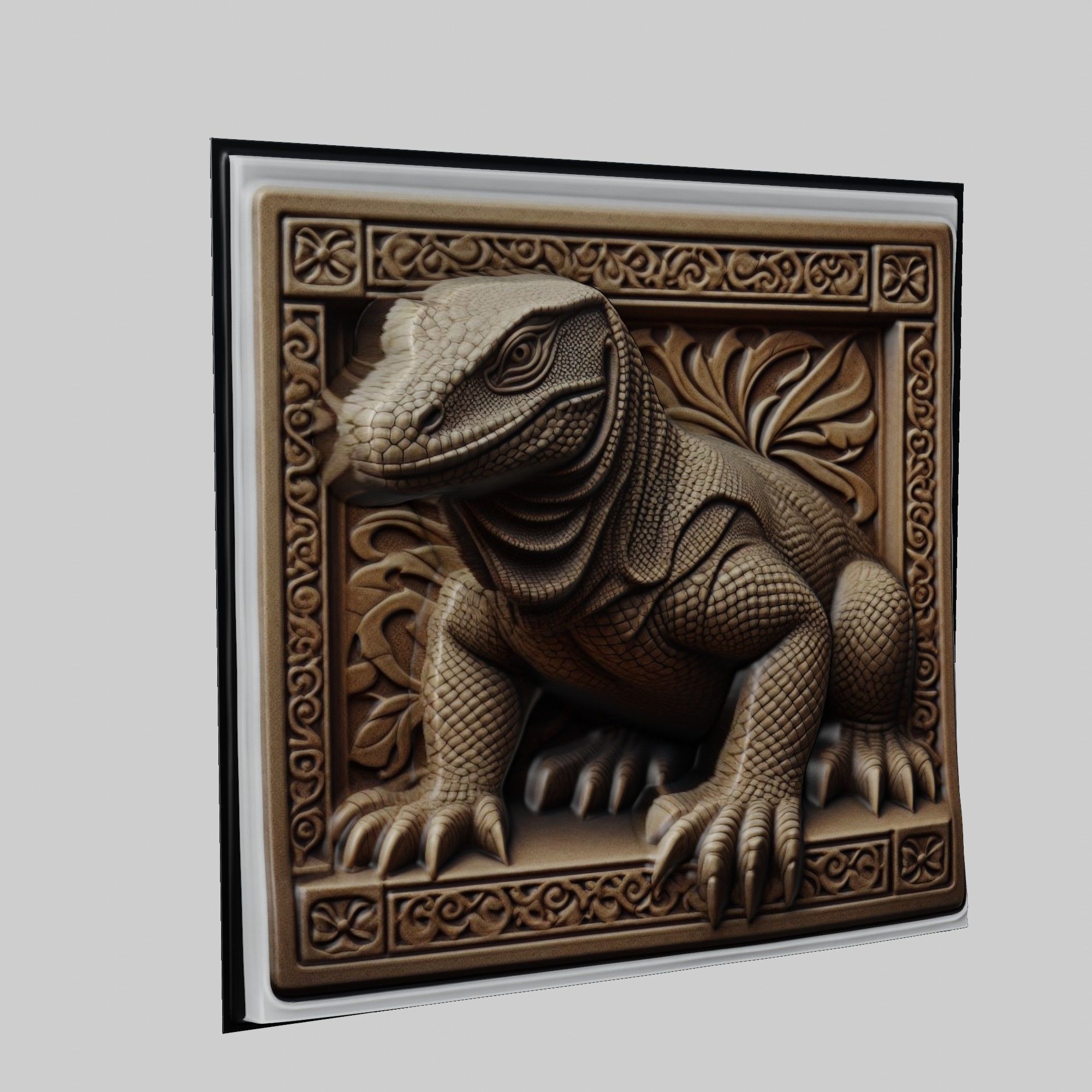 Komodo Dragon Animal 3D print model_1