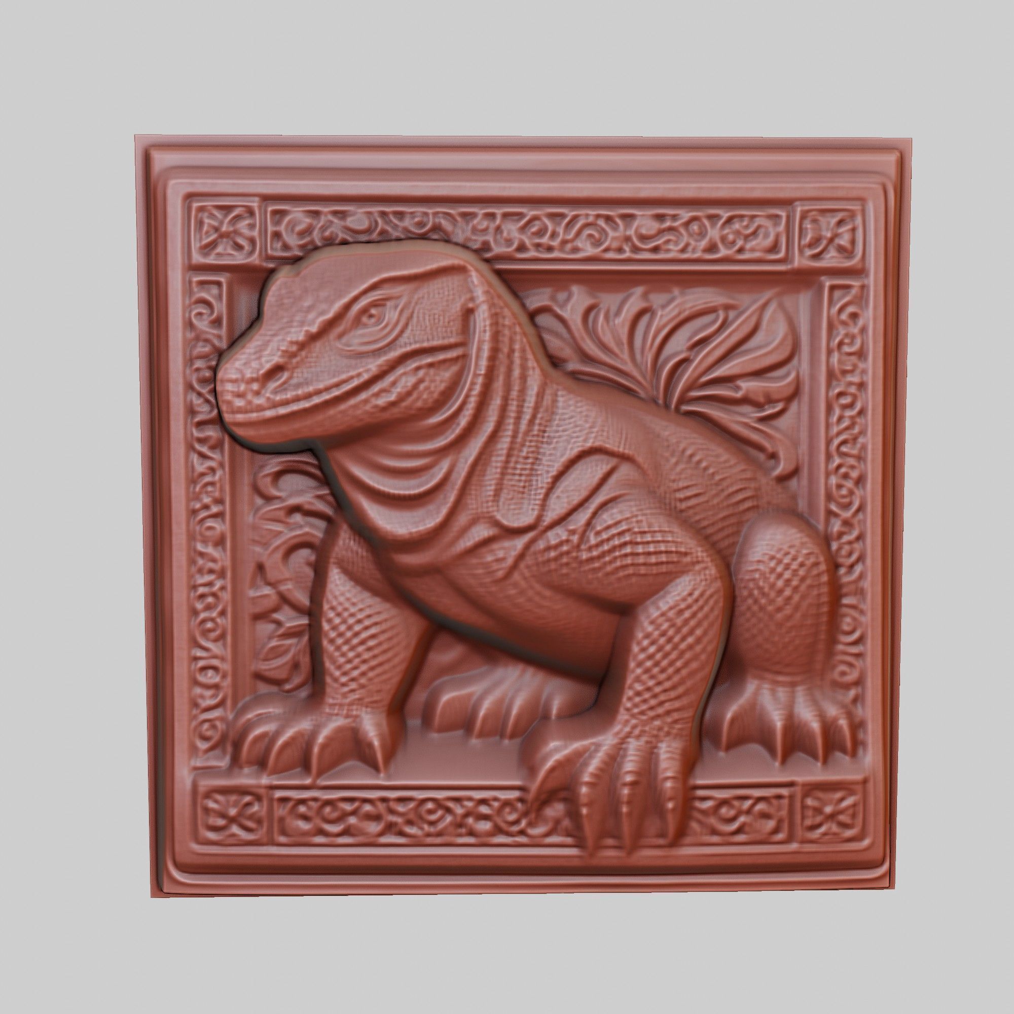 Komodo Dragon Animal 3D print model_2