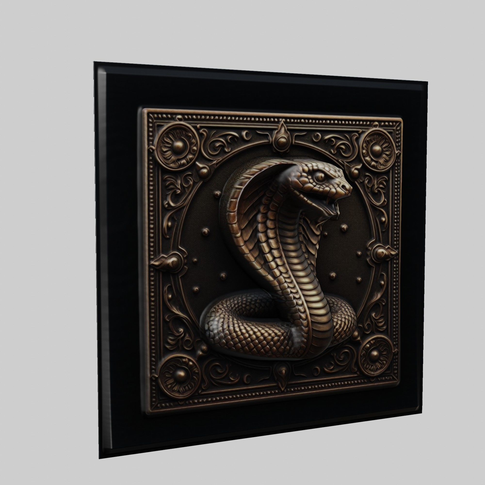 King Cobra Animal 3D print model_1