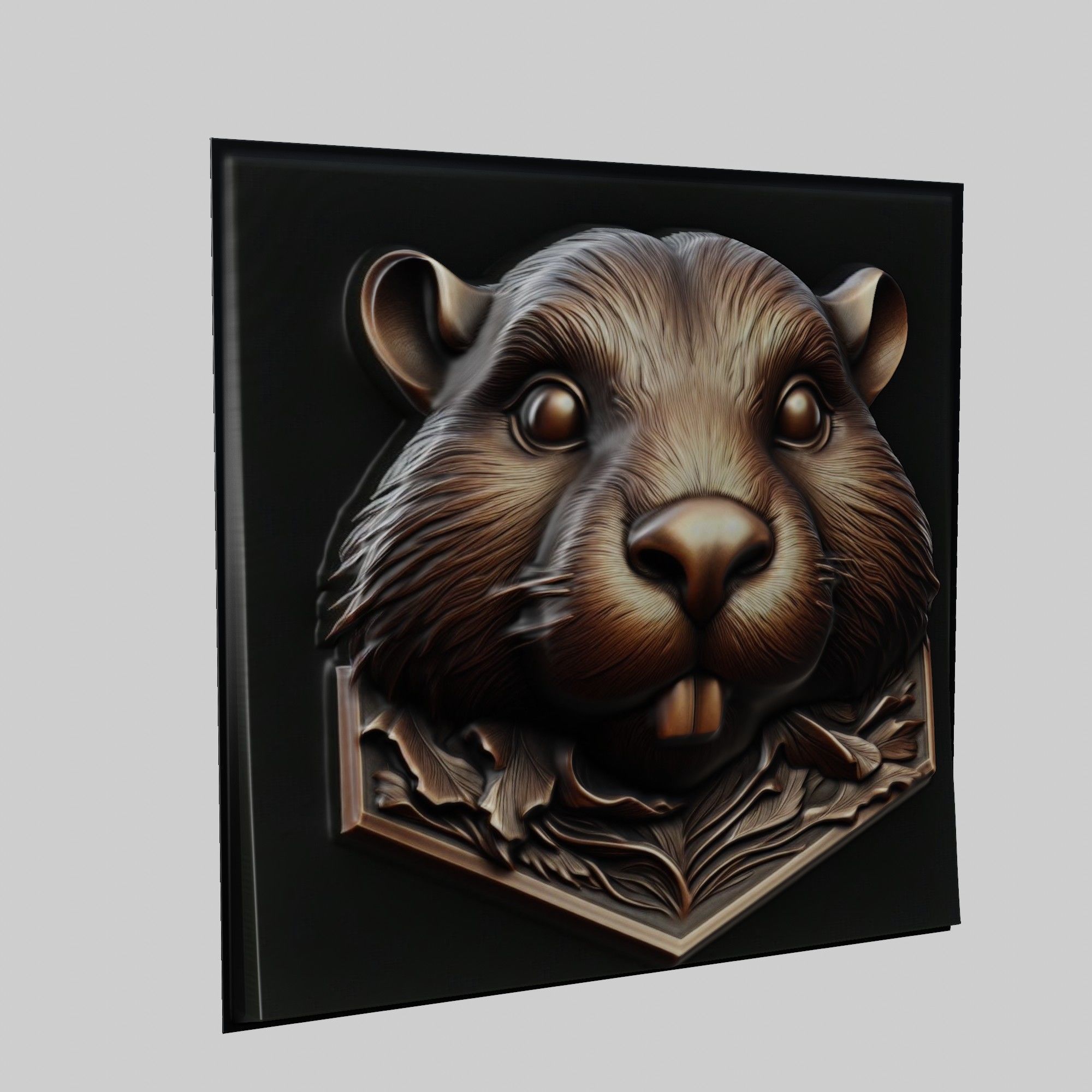 Beaver Animal 3D print model_1