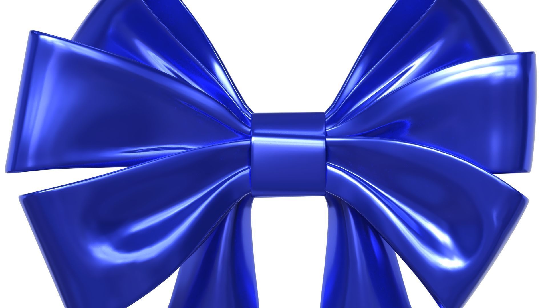 Christmas Bow Ribbon 68 Low-poly 3D model_1