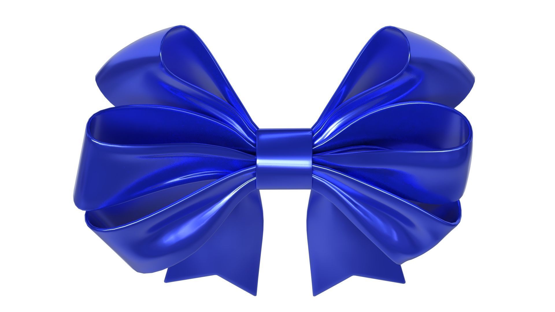 Christmas Bow Ribbon 68 Low-poly 3D model_6