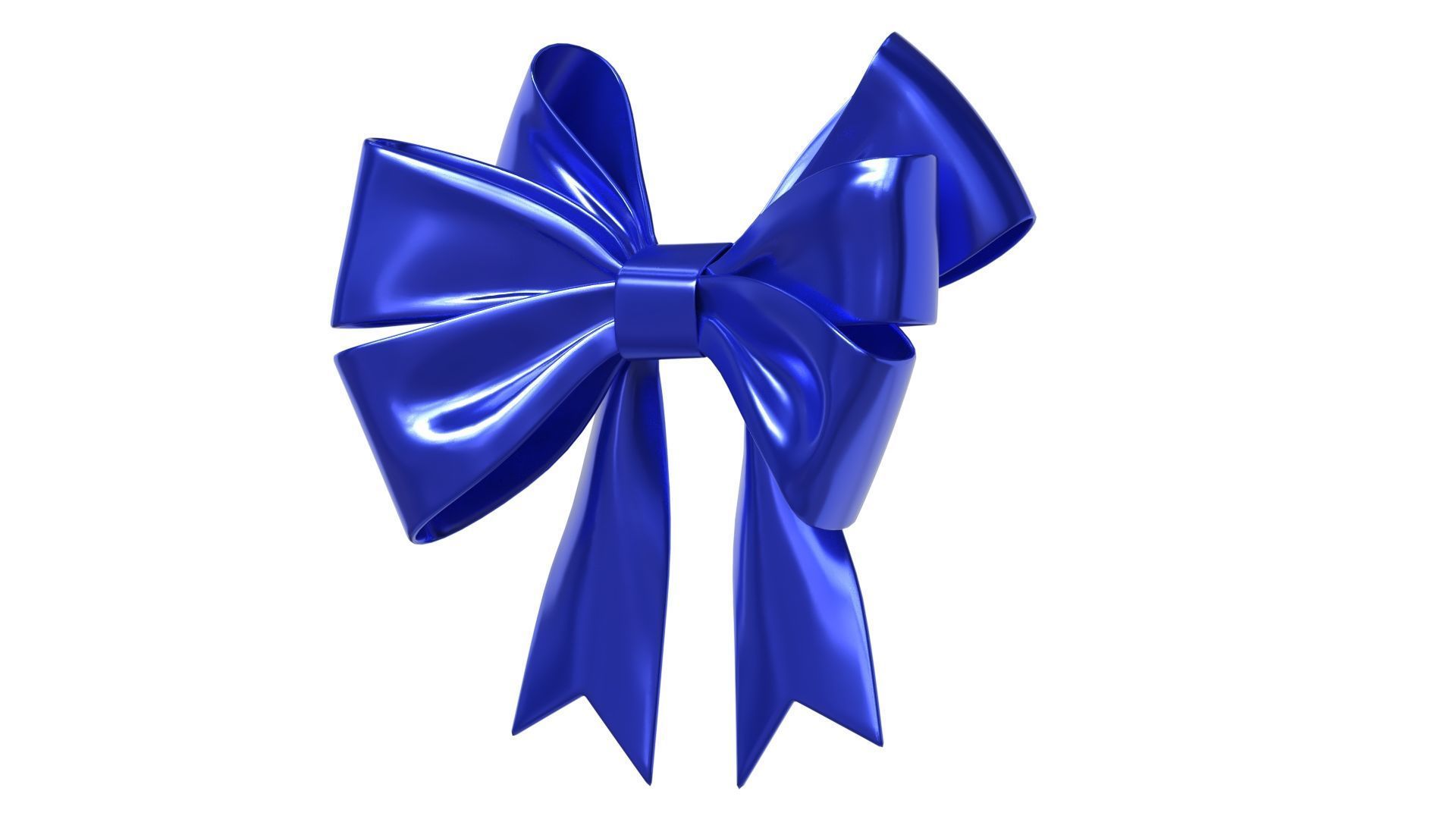 Christmas Bow Ribbon 68 Low-poly 3D model_4