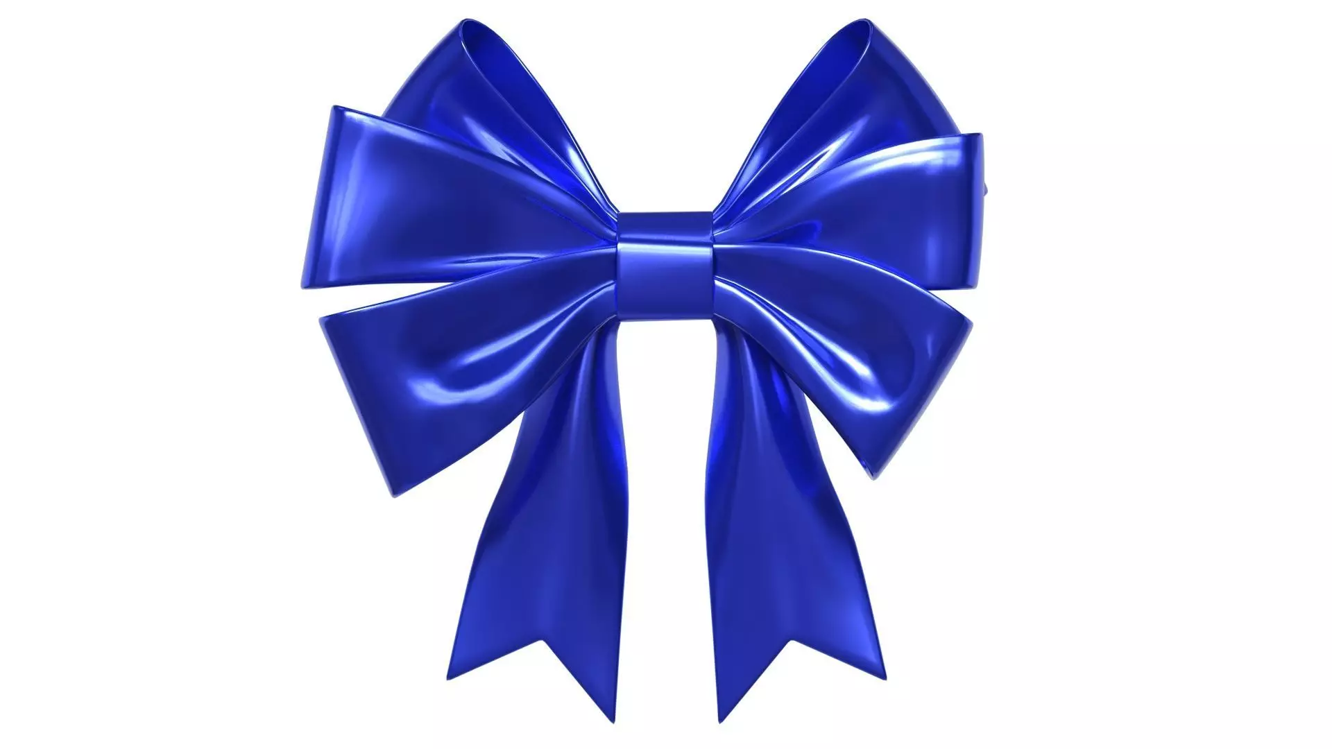 Christmas Bow Ribbon 68 Low-poly 3D model_0