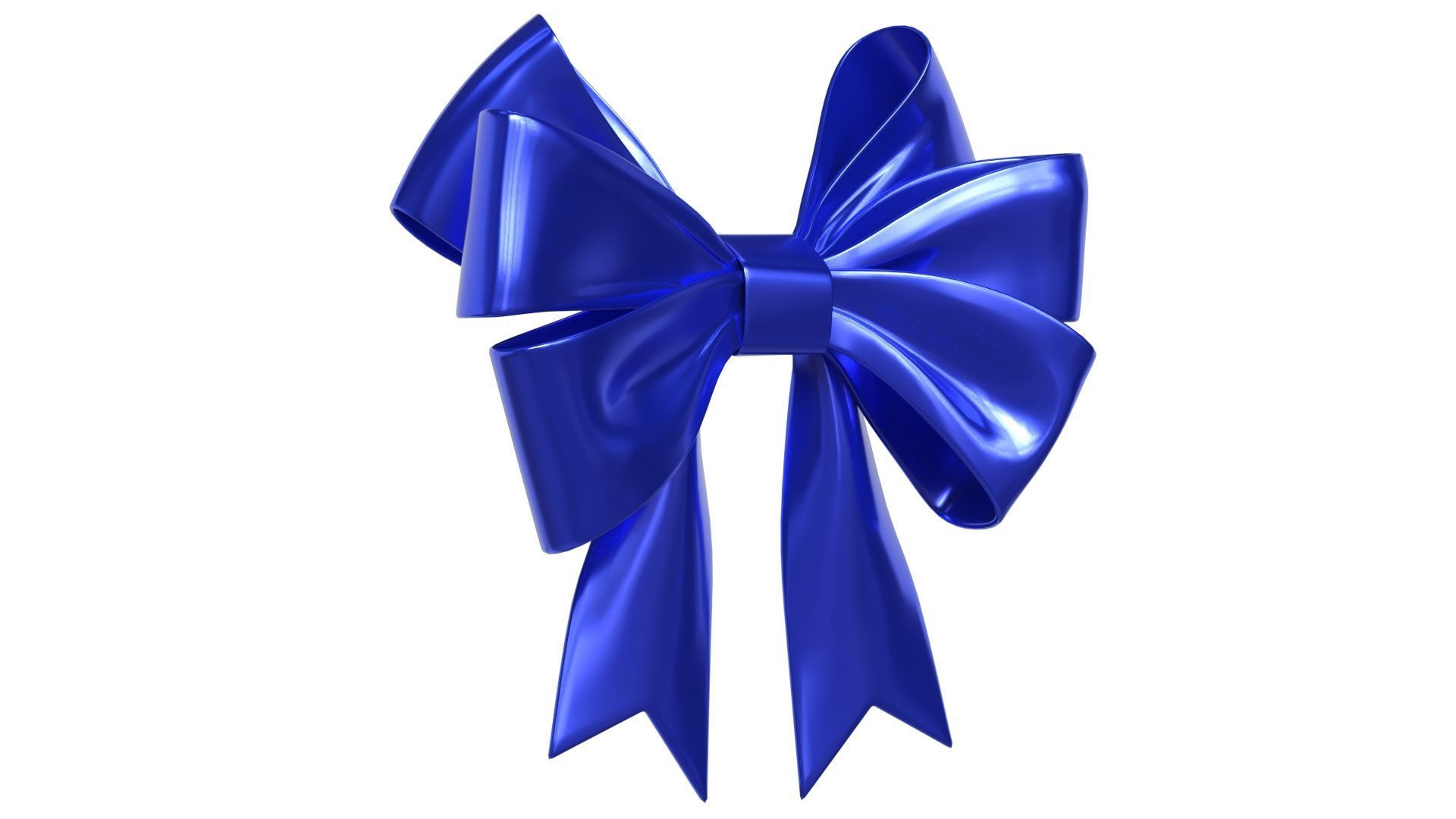 Christmas Bow Ribbon 68 Low-poly 3D model_2