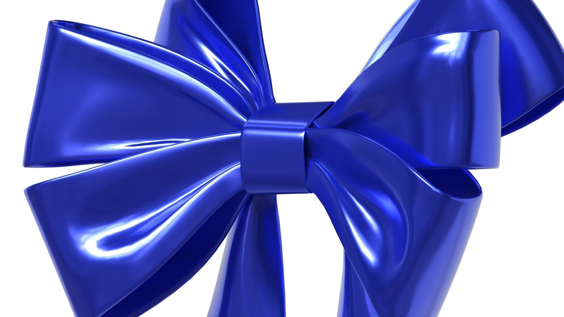 Christmas Bow Ribbon 68 Low-poly 3D model_5