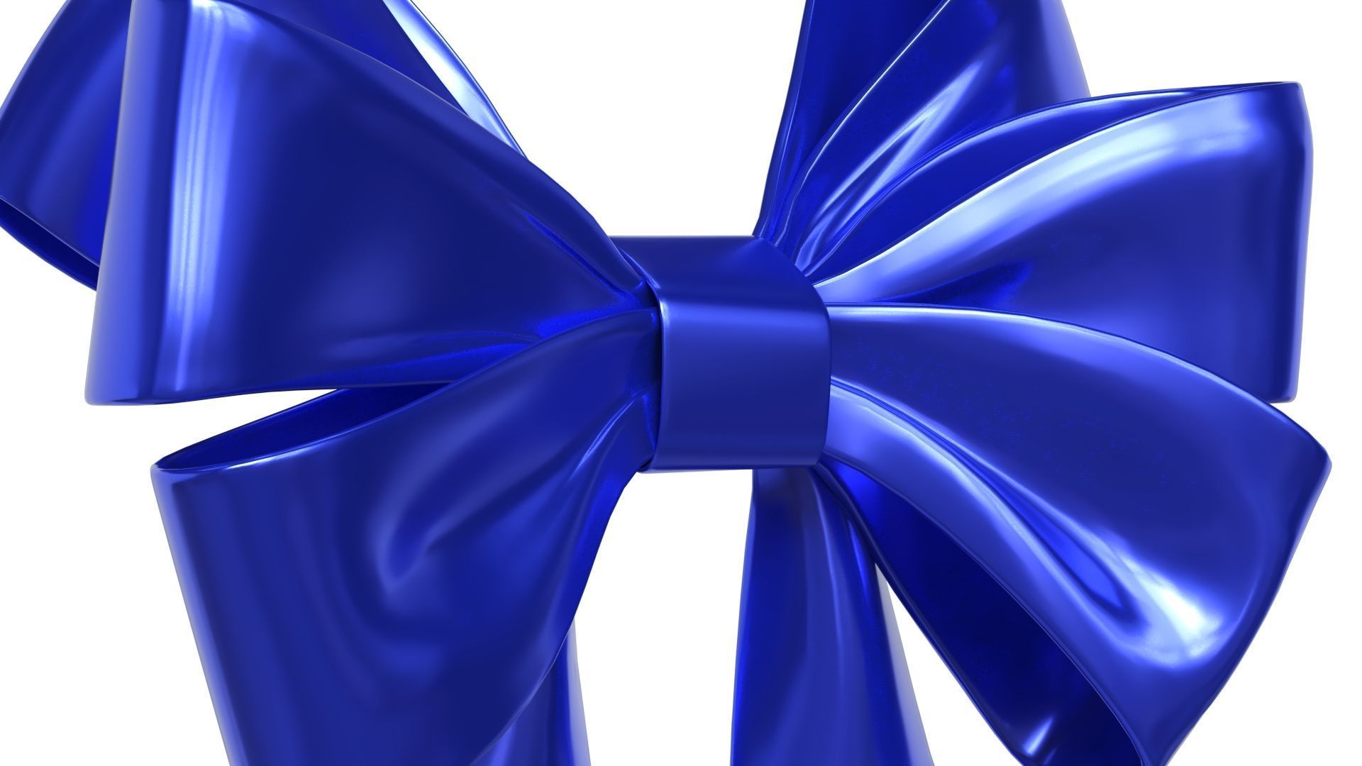 Christmas Bow Ribbon 68 Low-poly 3D model_3