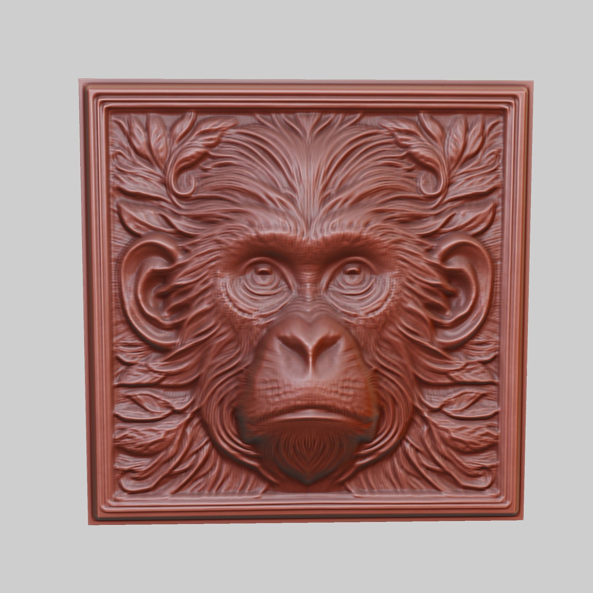 Monkey Animal 3D print model_2