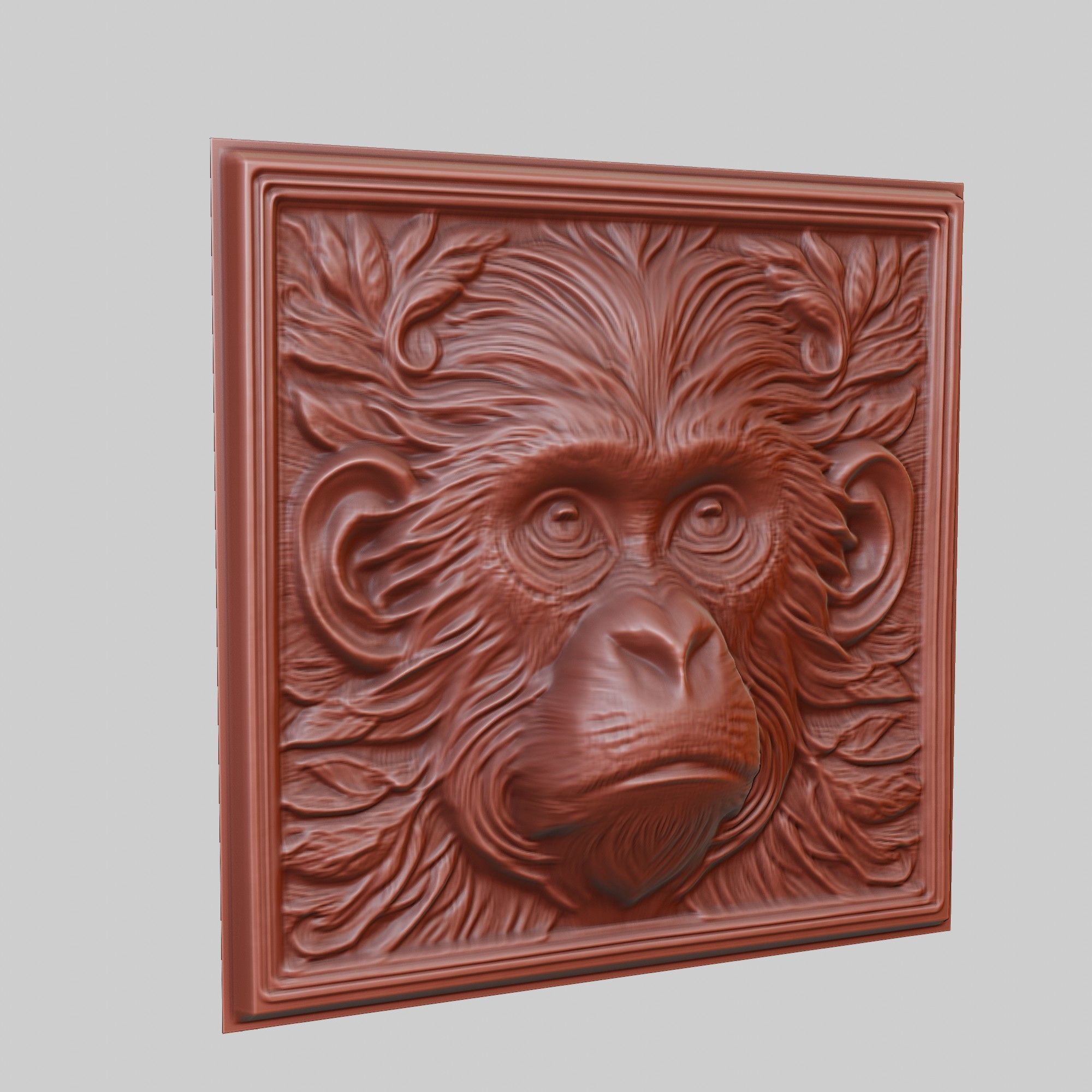 Monkey Animal 3D print model_3