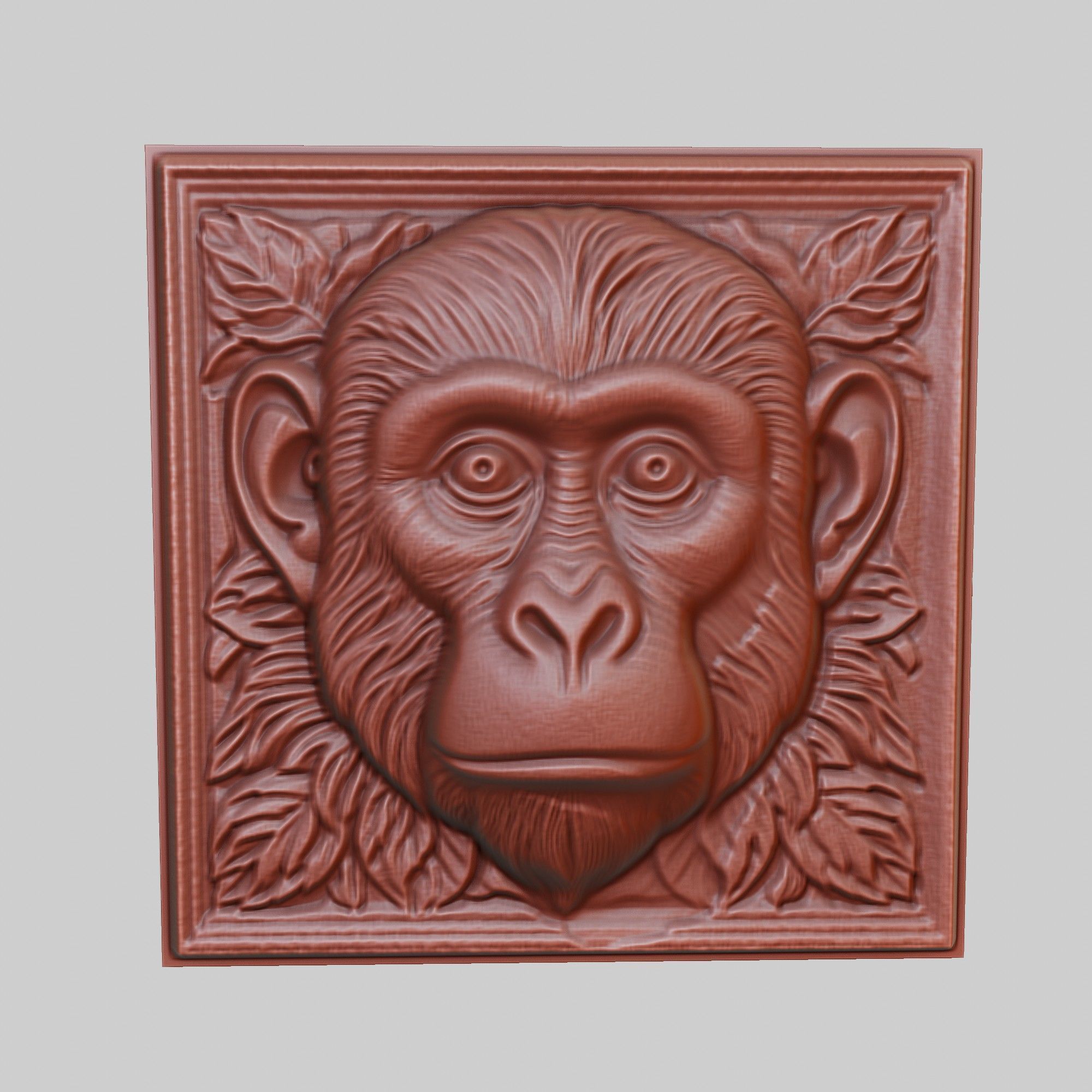 Monkey Animal 3D print model_2
