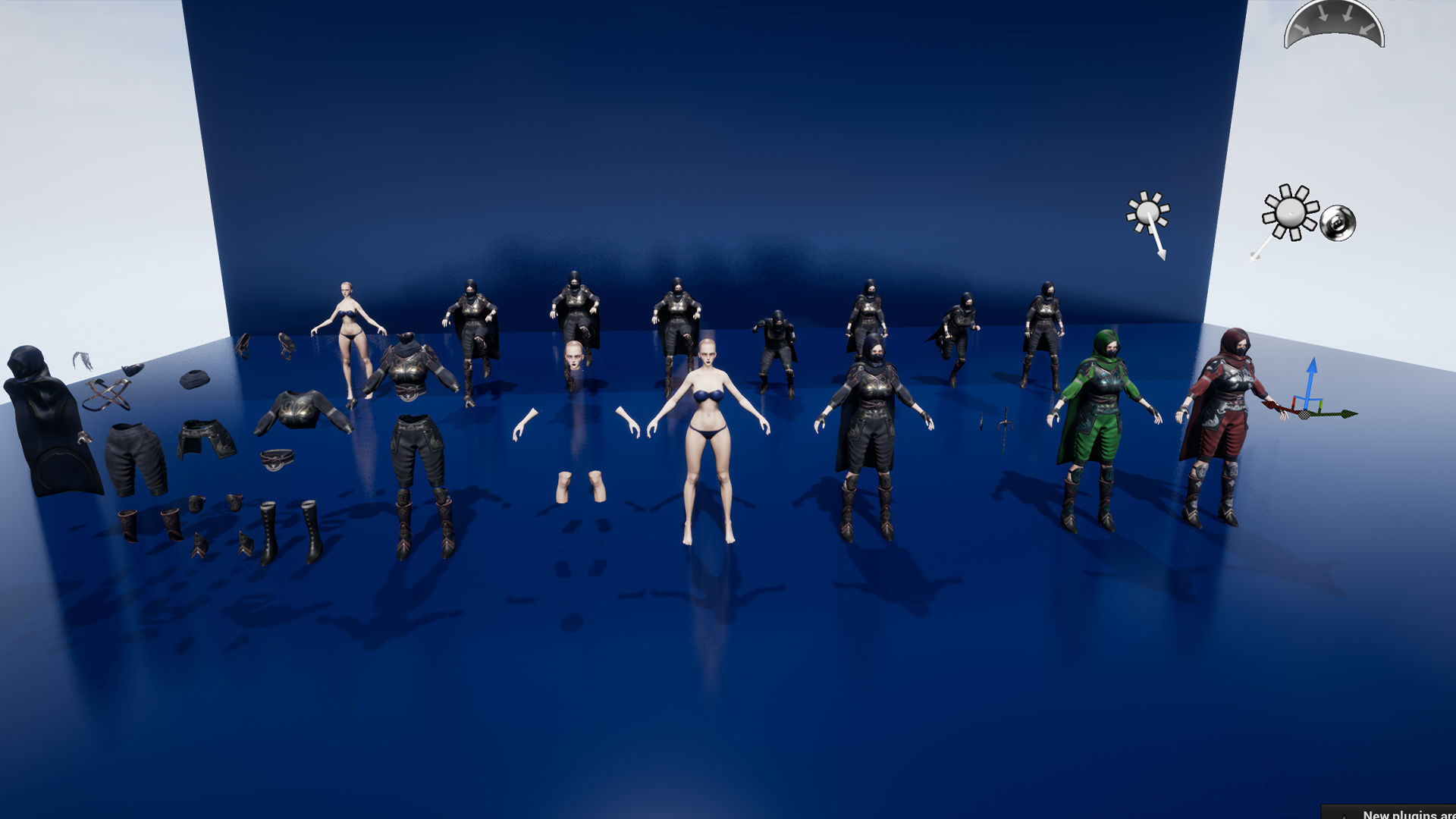 Ninja Girl Low-poly 3D model_14