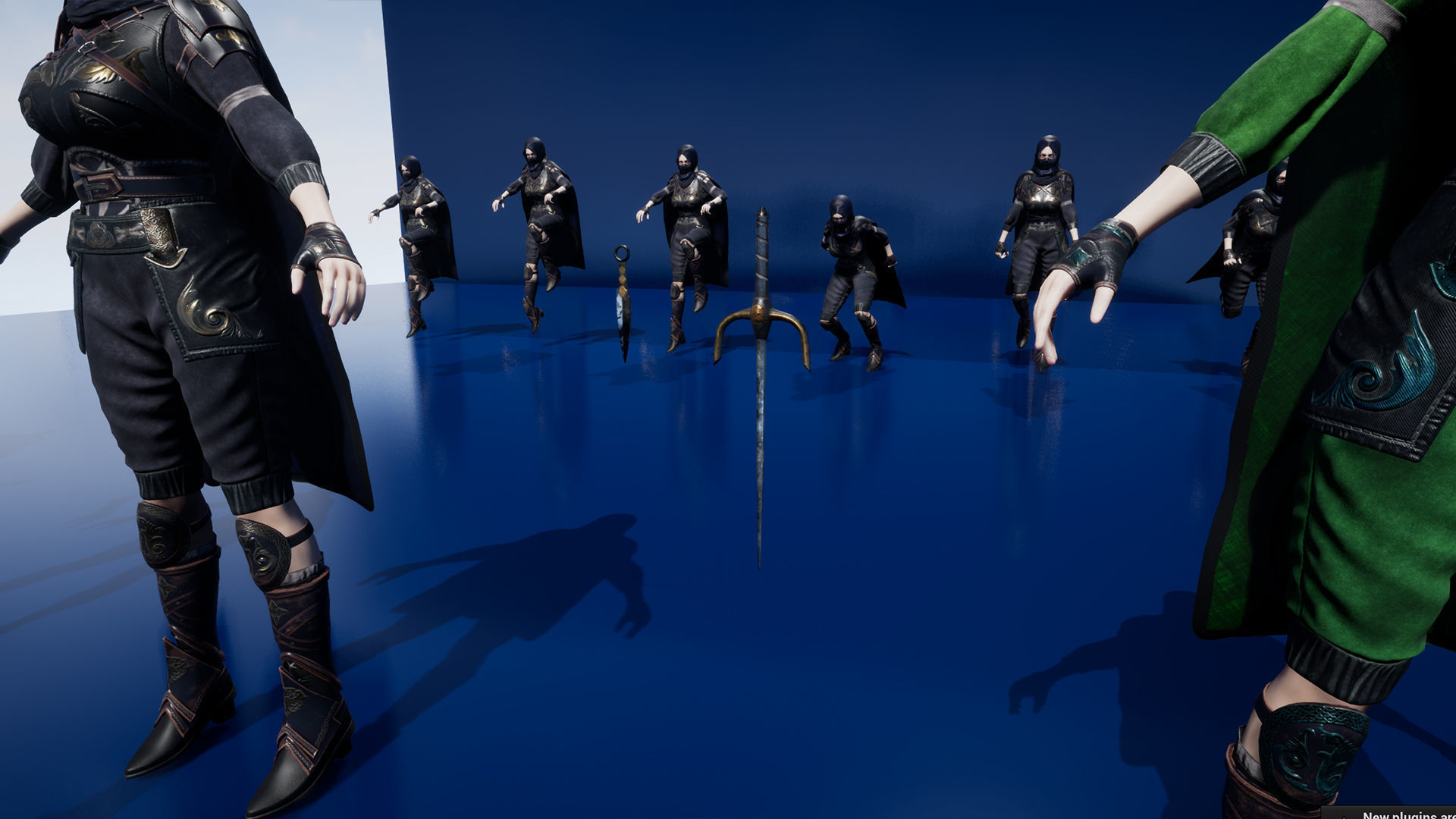 Ninja Girl Low-poly 3D model_20