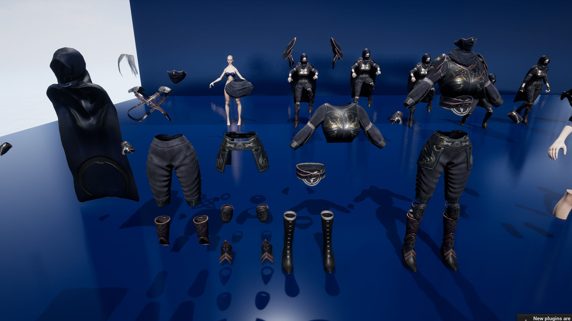 Ninja Girl Low-poly 3D model_21