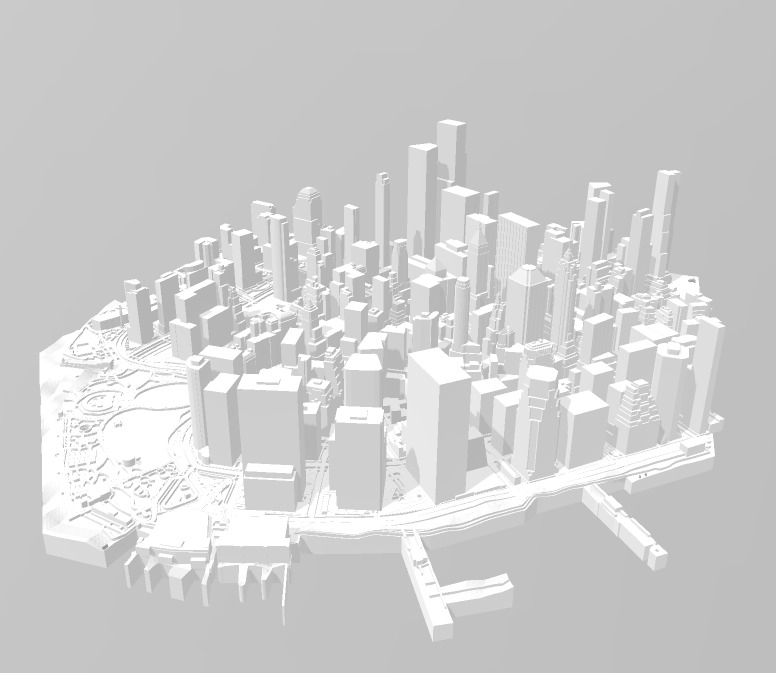 Manhattan New York City 3D print model FREE DAWNLOAD Free 3D print model_3