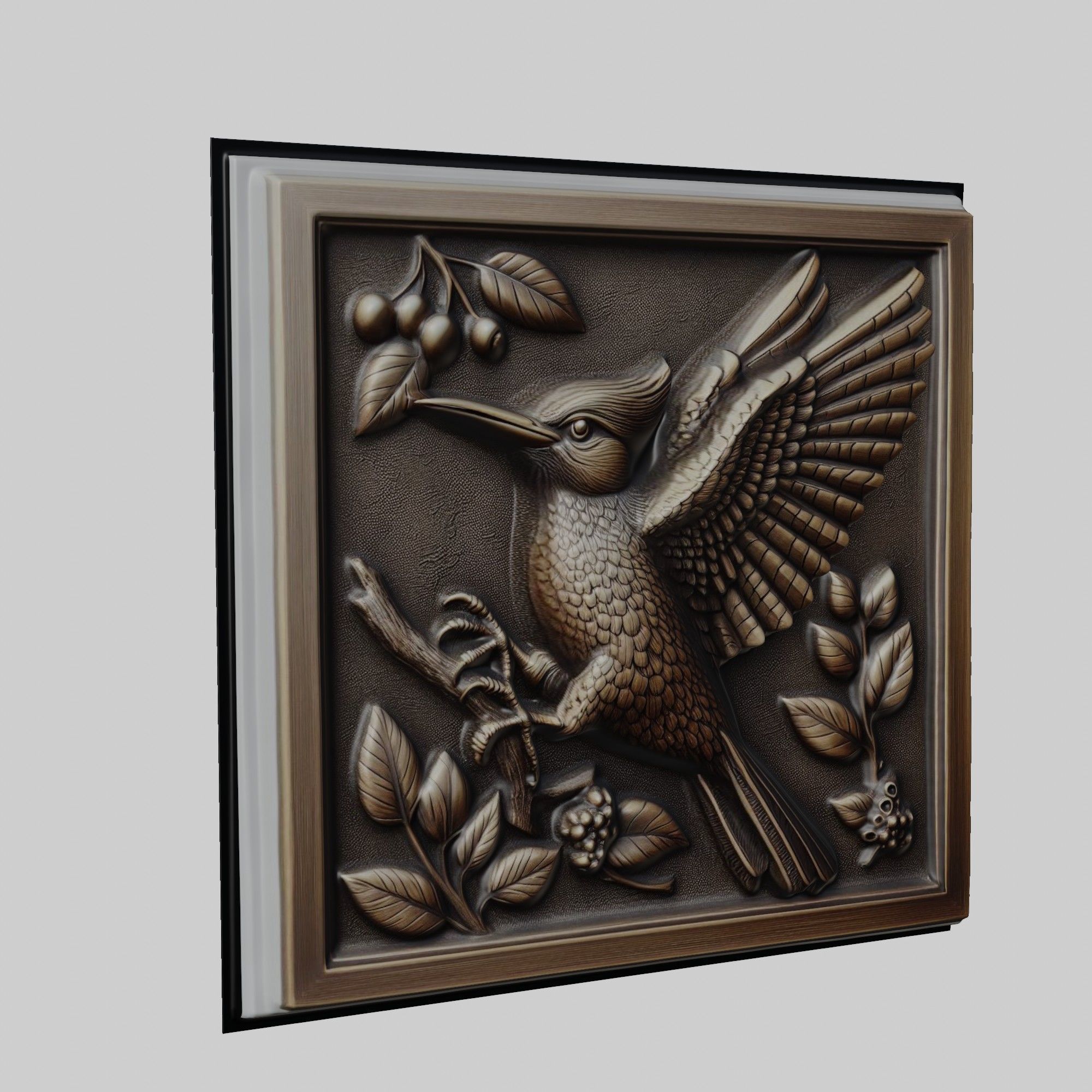 Woodpecker Animal 3D print model_1