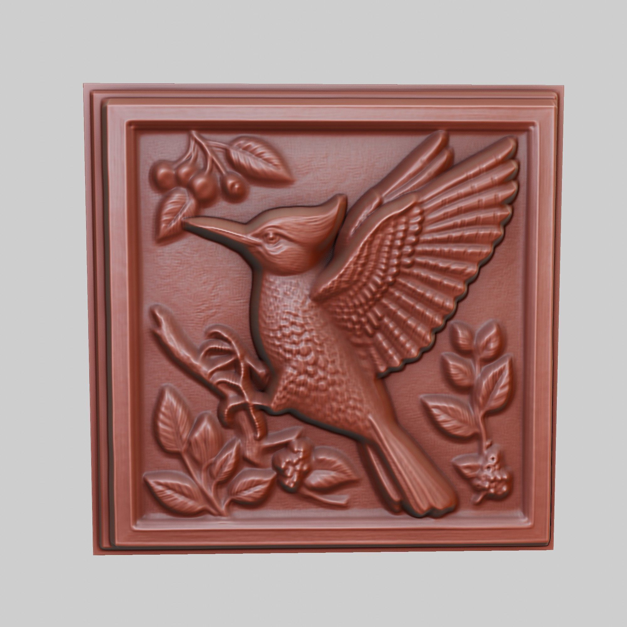 Woodpecker Animal 3D print model_2