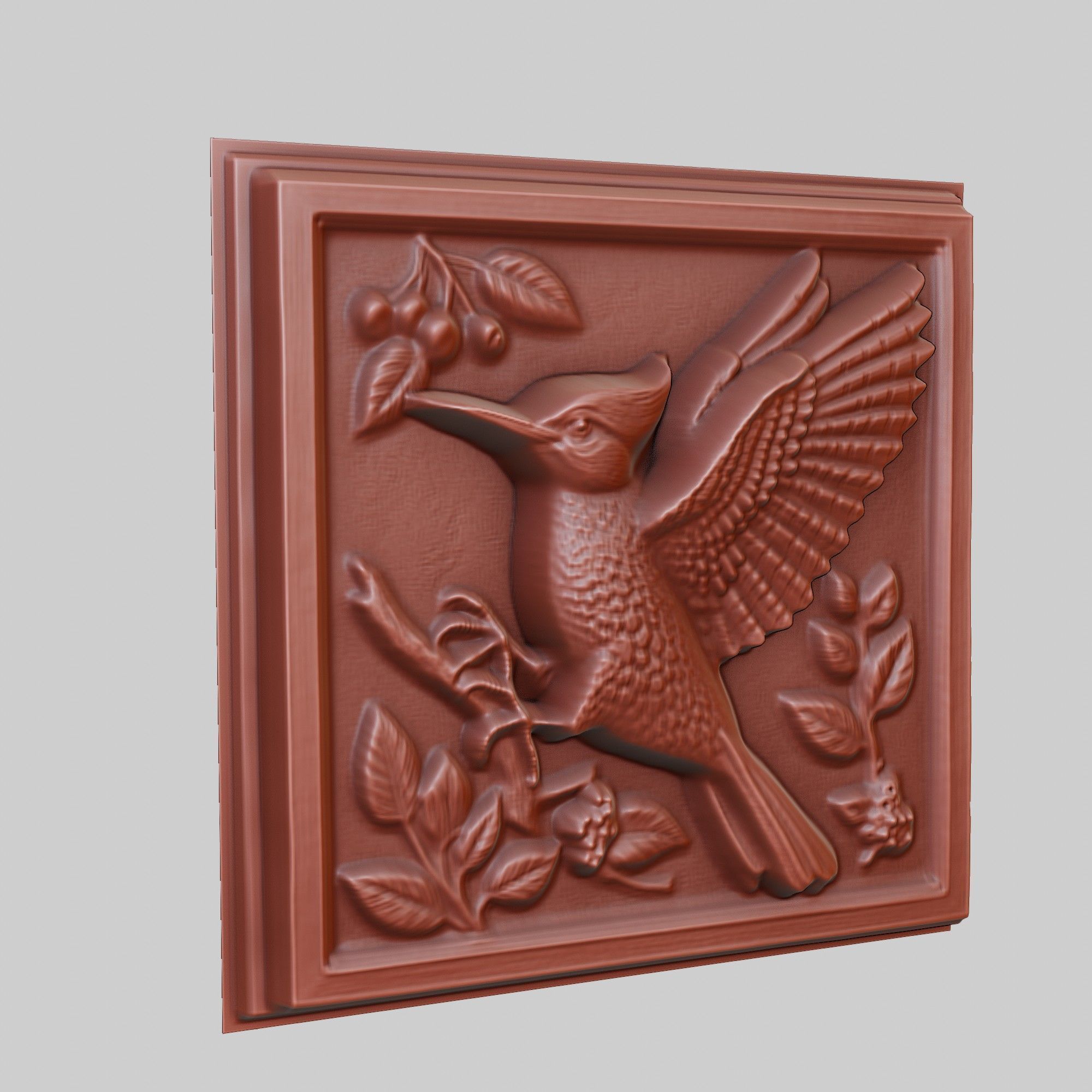 Woodpecker Animal 3D print model_3