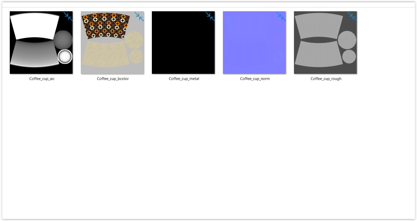 Coffee cup empty III PBR 3D model_8