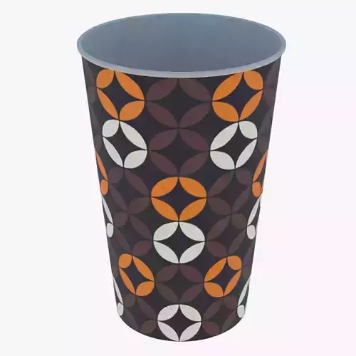Coffee cup empty III PBR 3D model
