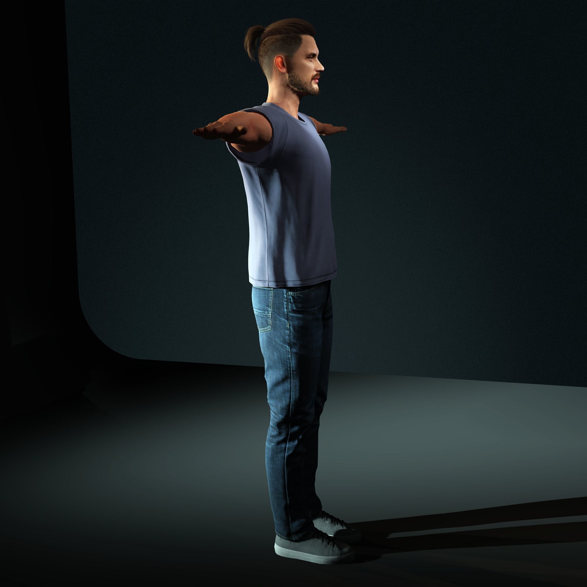 Tom Hardy Character Low-poly 3D model_16