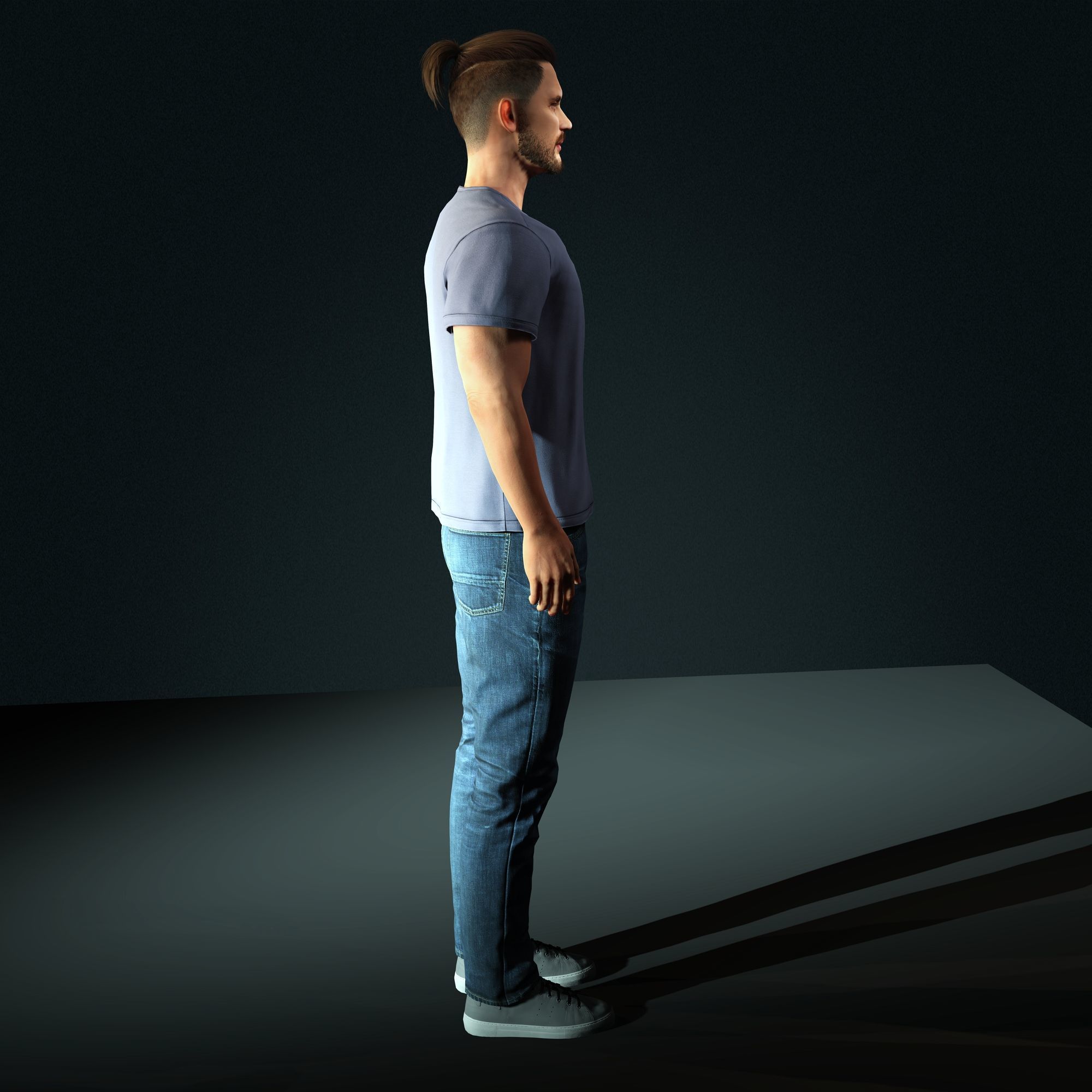 Tom Hardy Character Low-poly 3D model_9