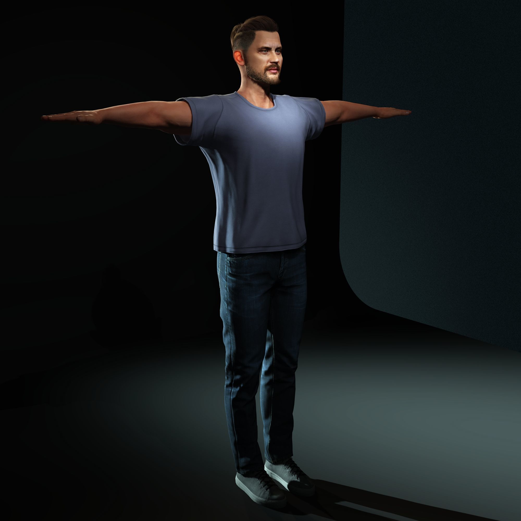 Tom Hardy Character Low-poly 3D model_17