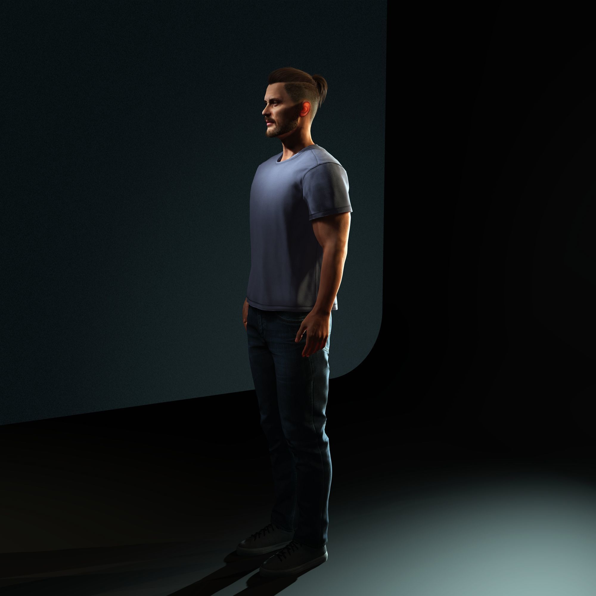 Tom Hardy Character Low-poly 3D model_7