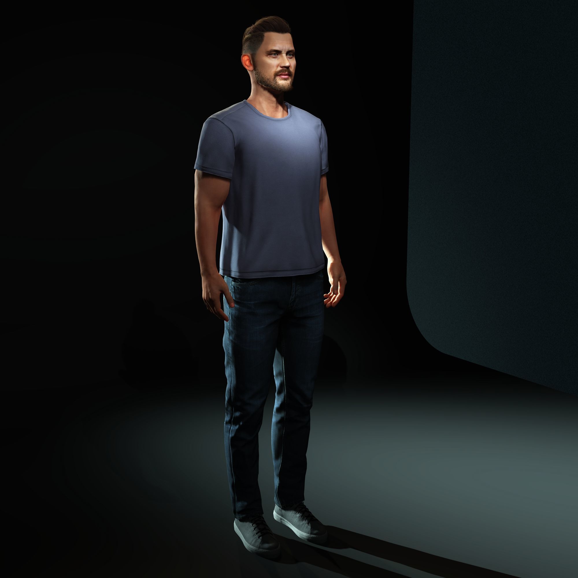 Tom Hardy Character Low-poly 3D model_10