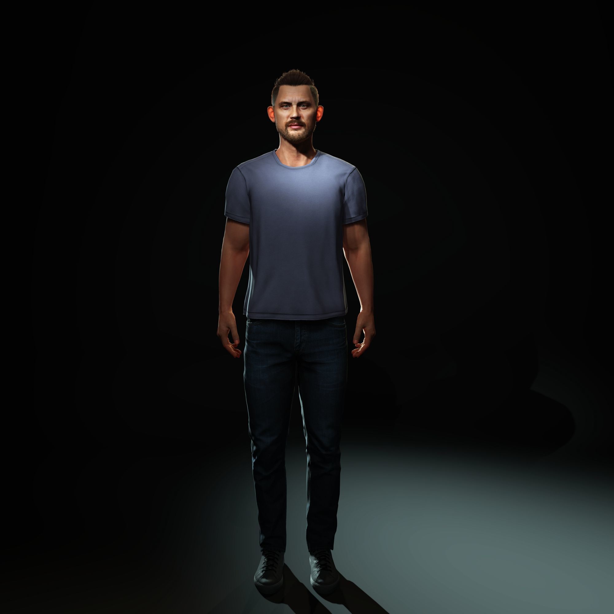 Tom Hardy Character Low-poly 3D model_6