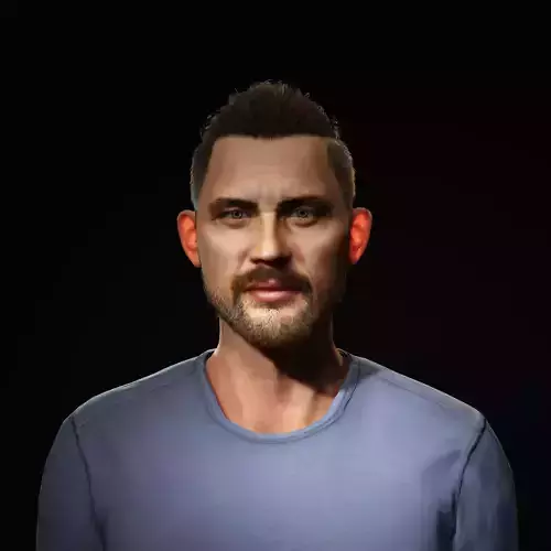 Tom Hardy Character  Low-poly 3D model