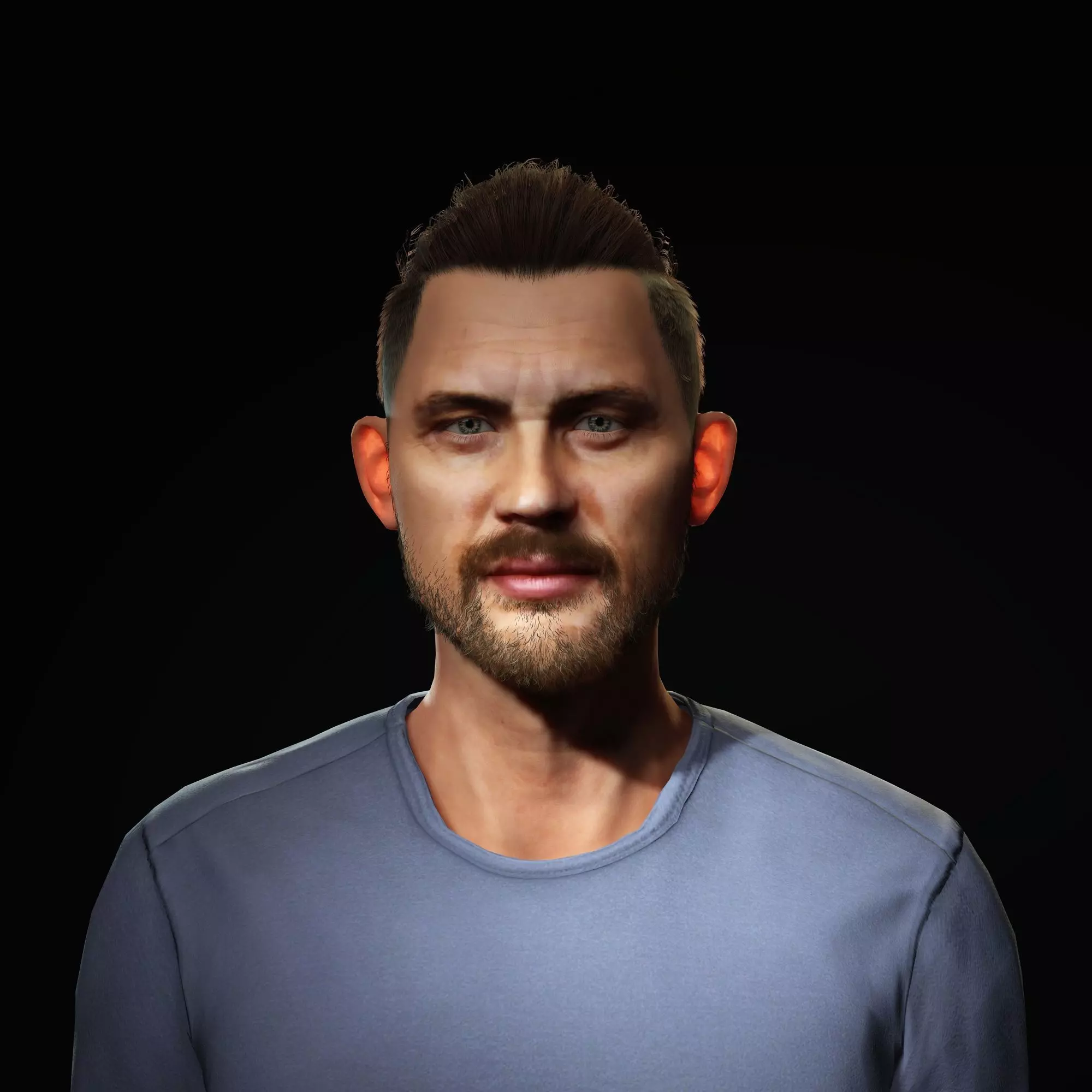 Tom Hardy Character Low-poly 3D model_0