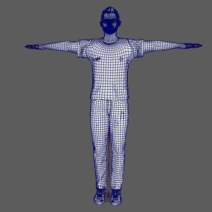 Tom Hardy Character Low-poly 3D model_19