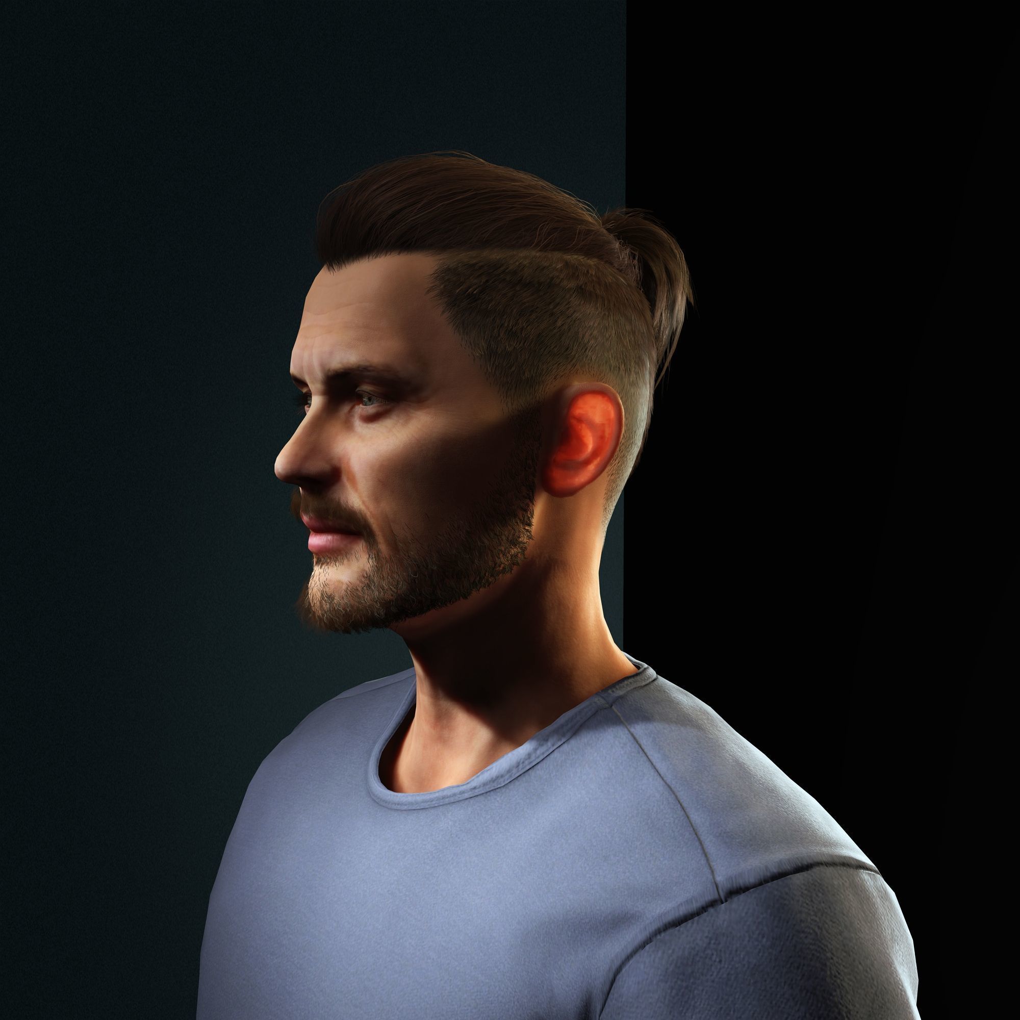 Tom Hardy Character Low-poly 3D model_2