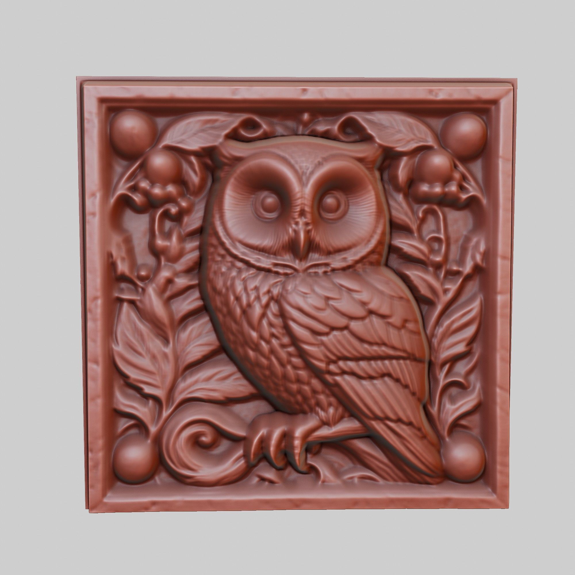 Owl Animal 3D print model_2