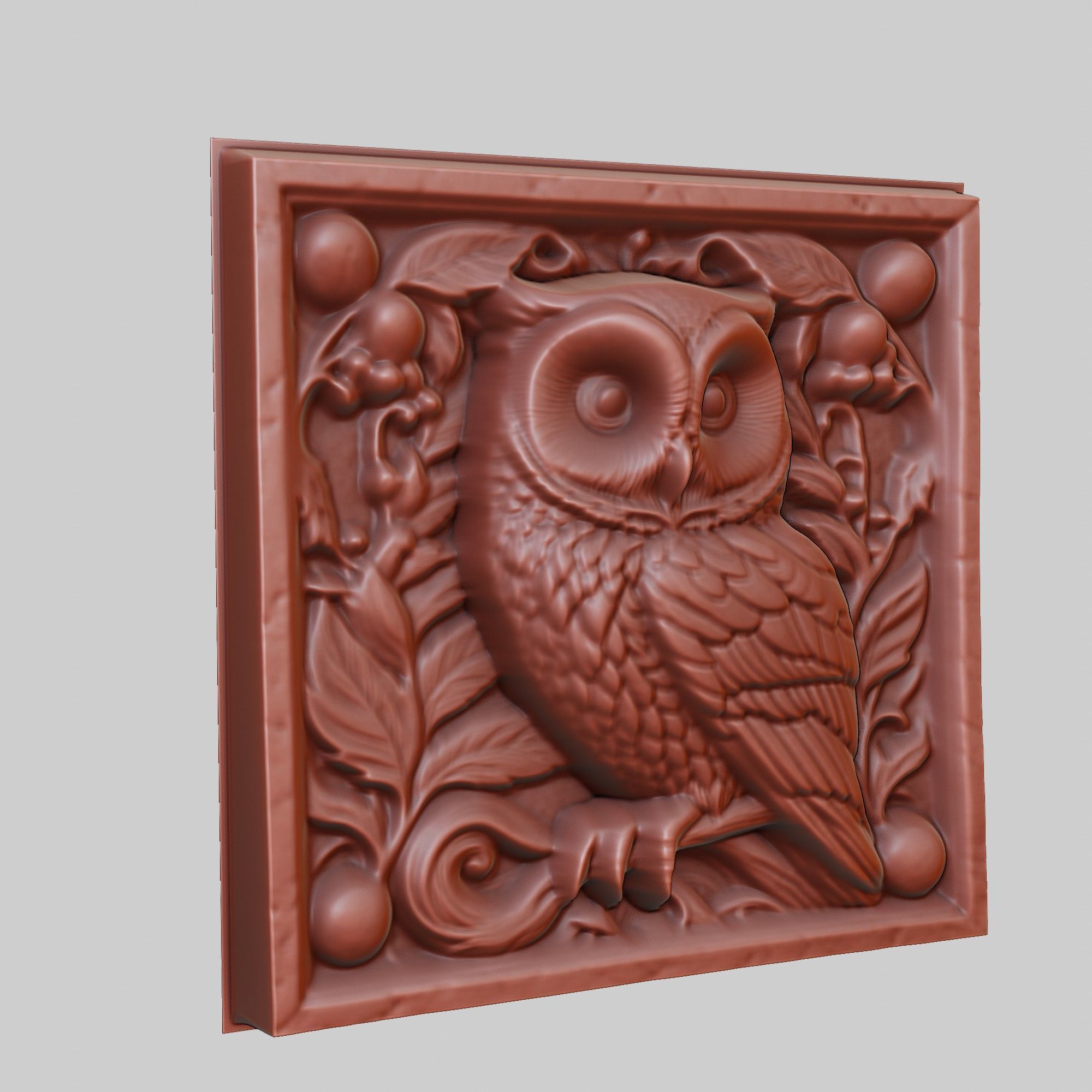 Owl Animal 3D print model_3