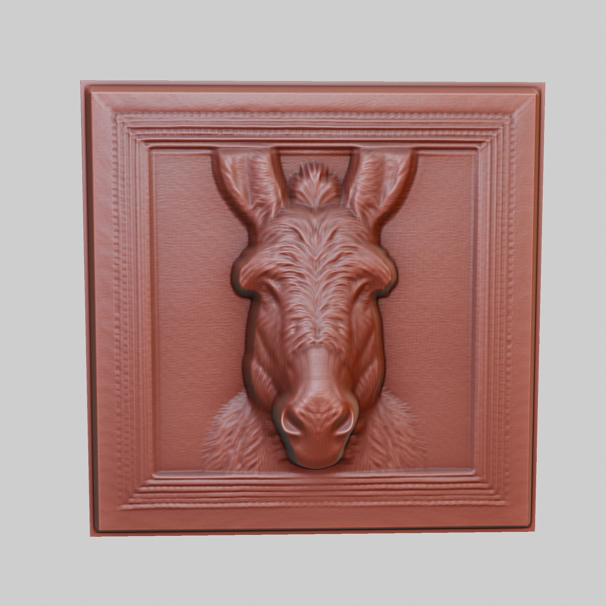 Donkey Animal 3D print model_2
