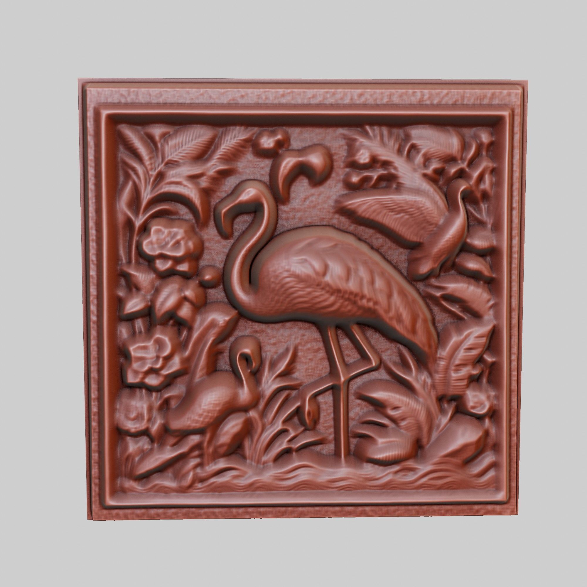 Flamingo Animal 3D print model_2