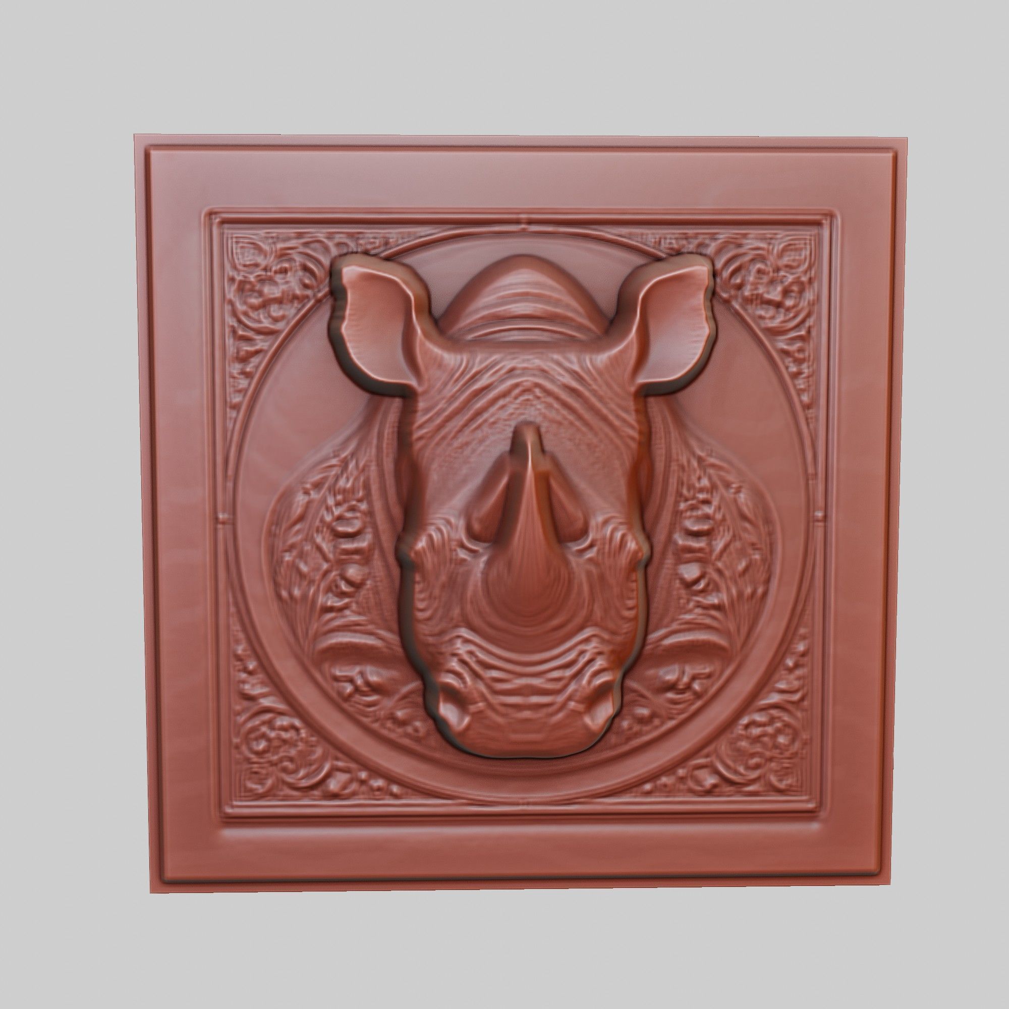 Rhinoceros Animal 3D print model_2