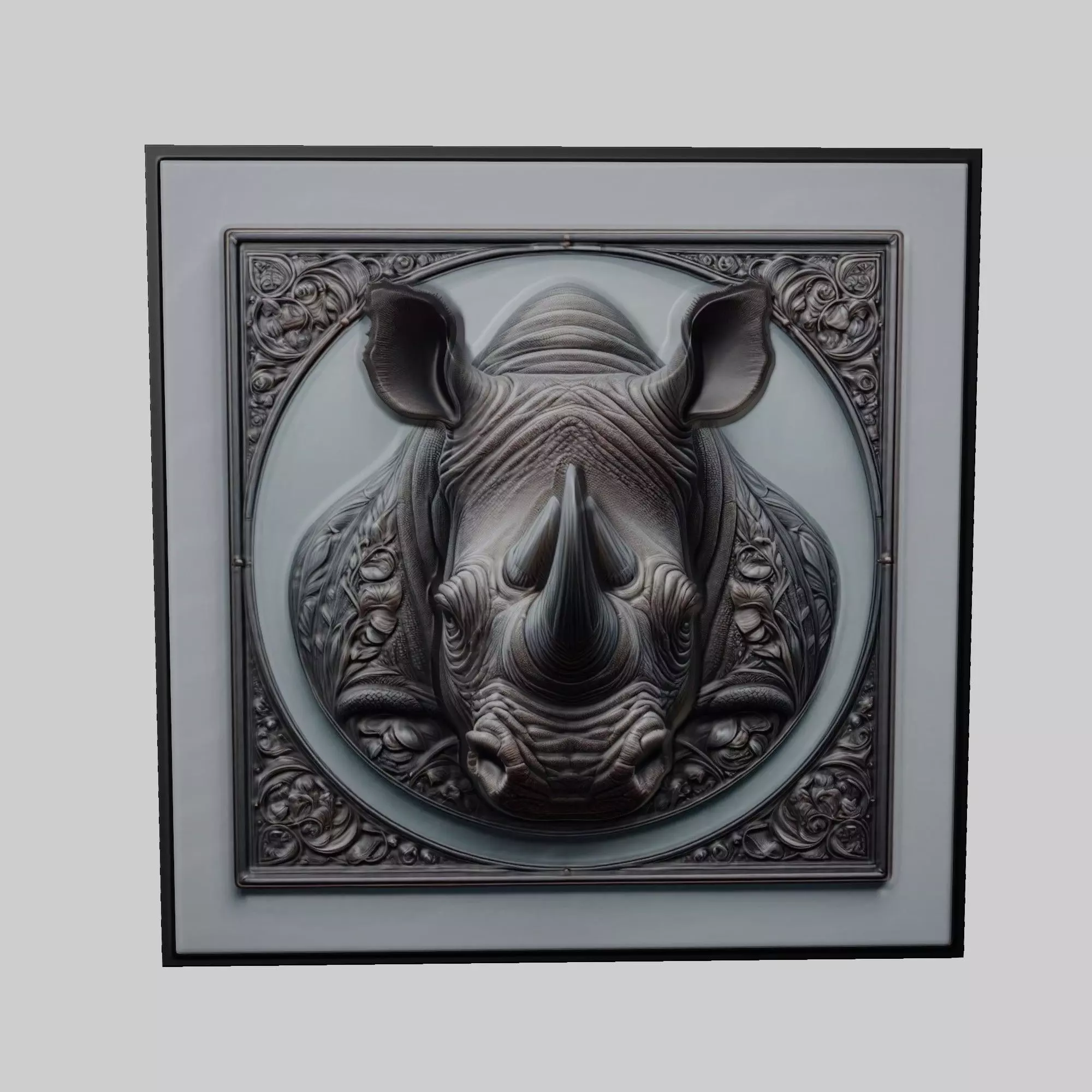 Rhinoceros Animal 3D print model_0