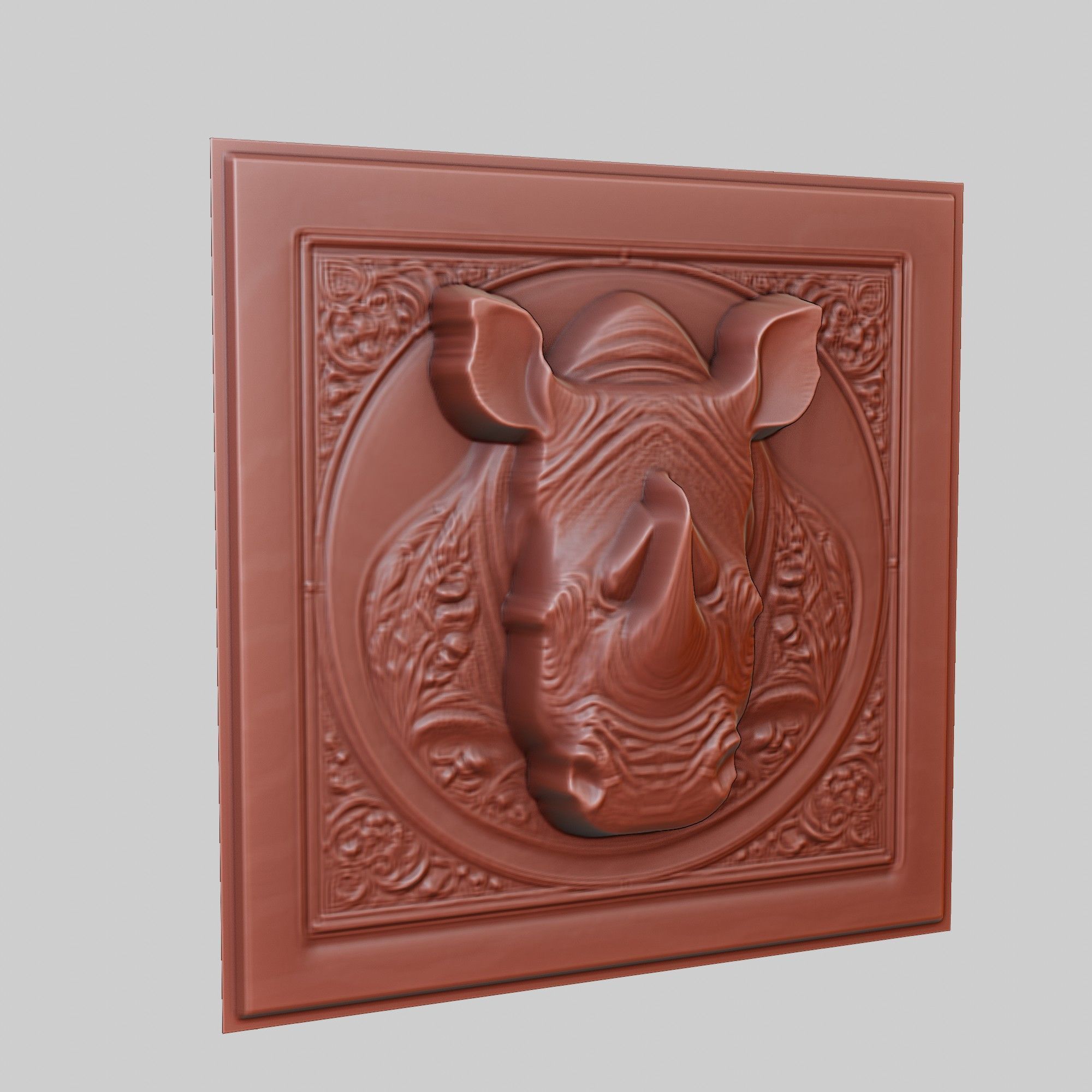 Rhinoceros Animal 3D print model_3