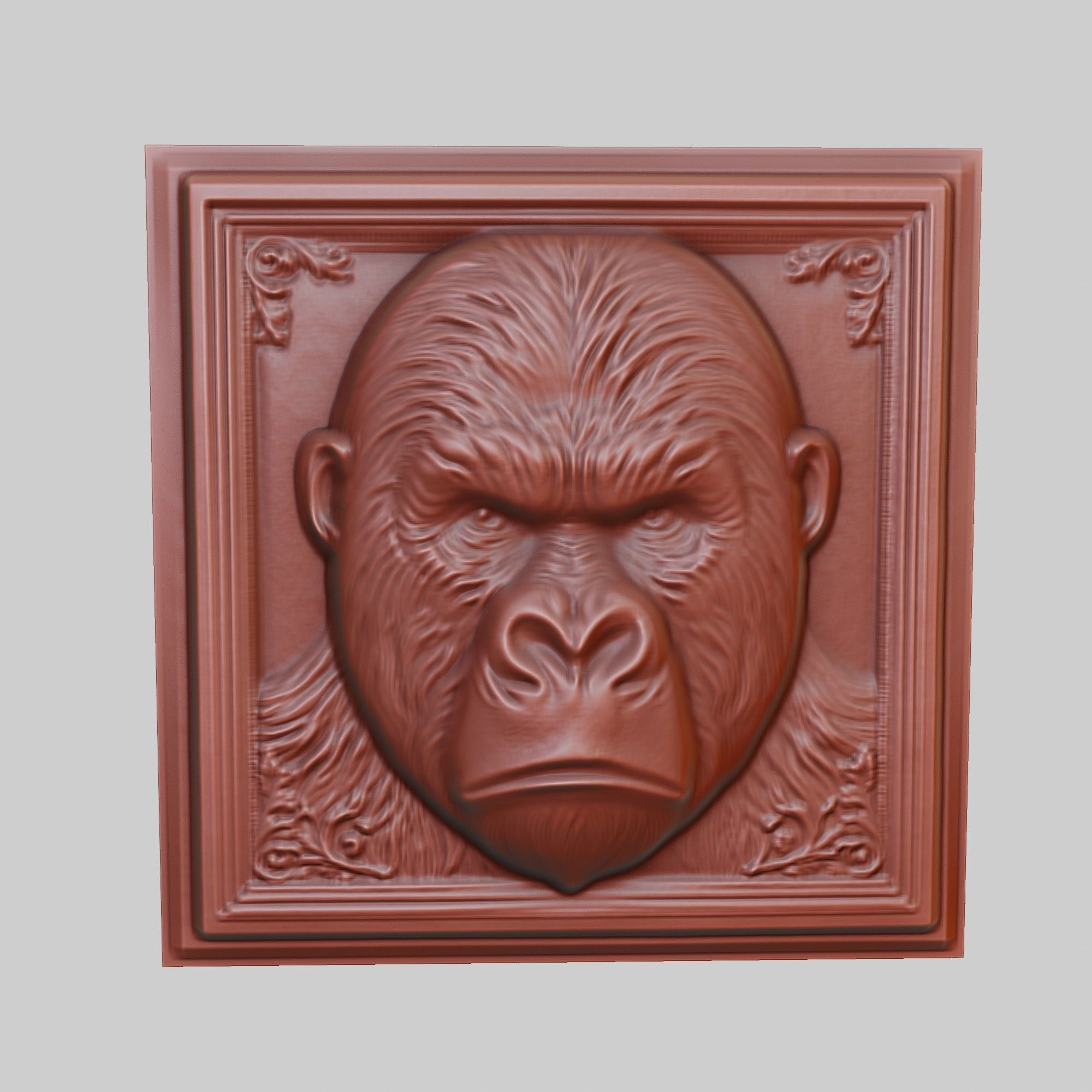 Gorilla Animal 3D print model_2