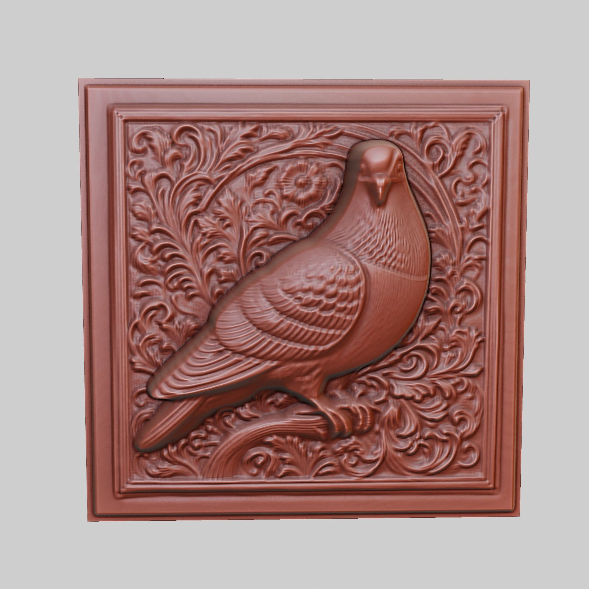 Pigeon Animal 3D print model_2