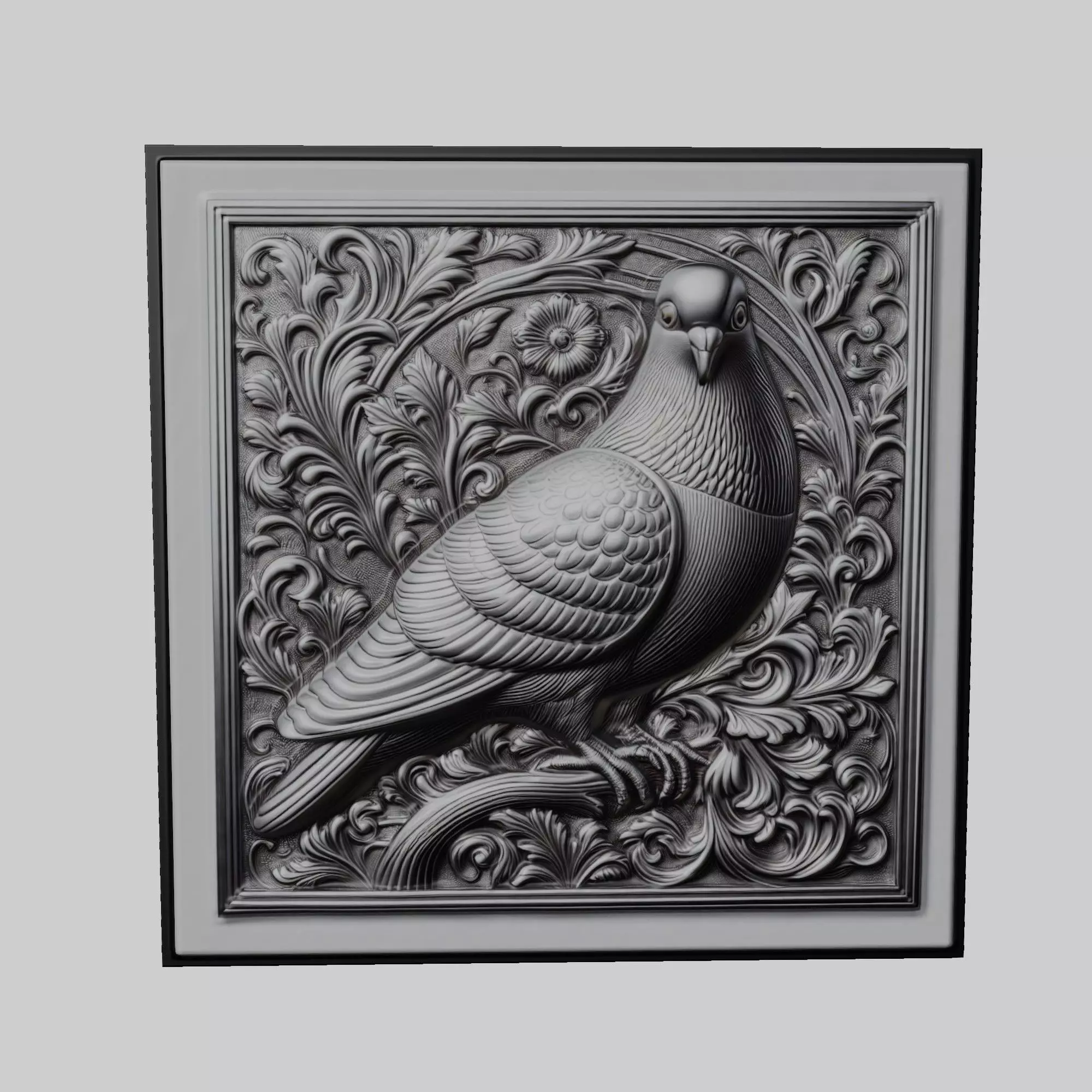 Pigeon Animal 3D print model_0