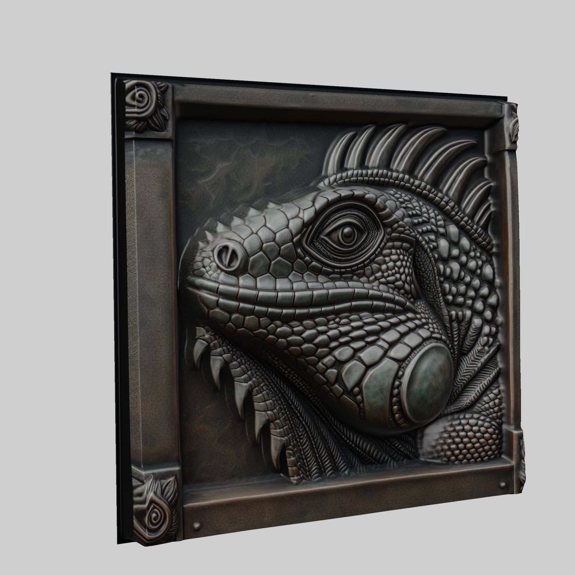 Iguana Animal 3D print model_1