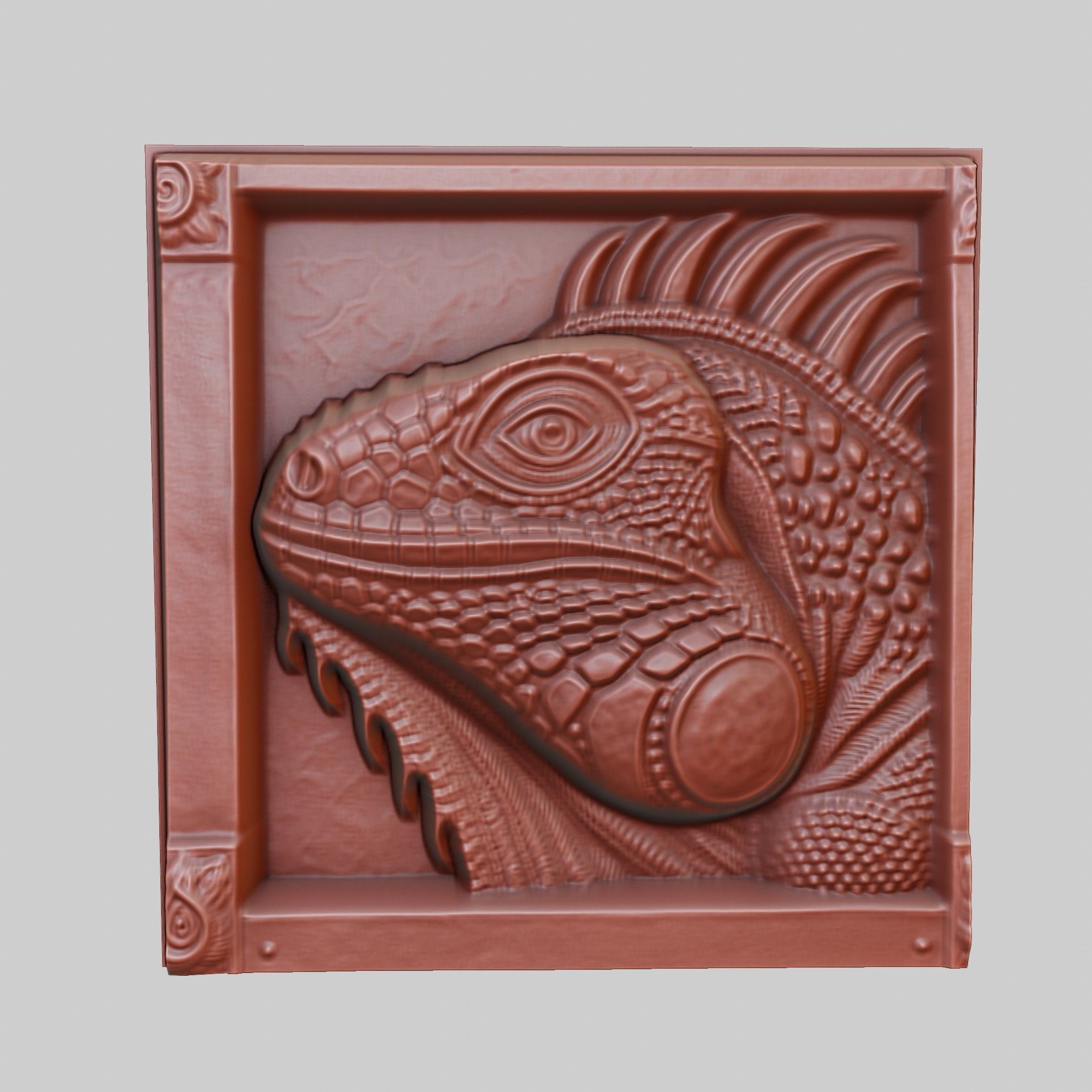 Iguana Animal 3D print model_2